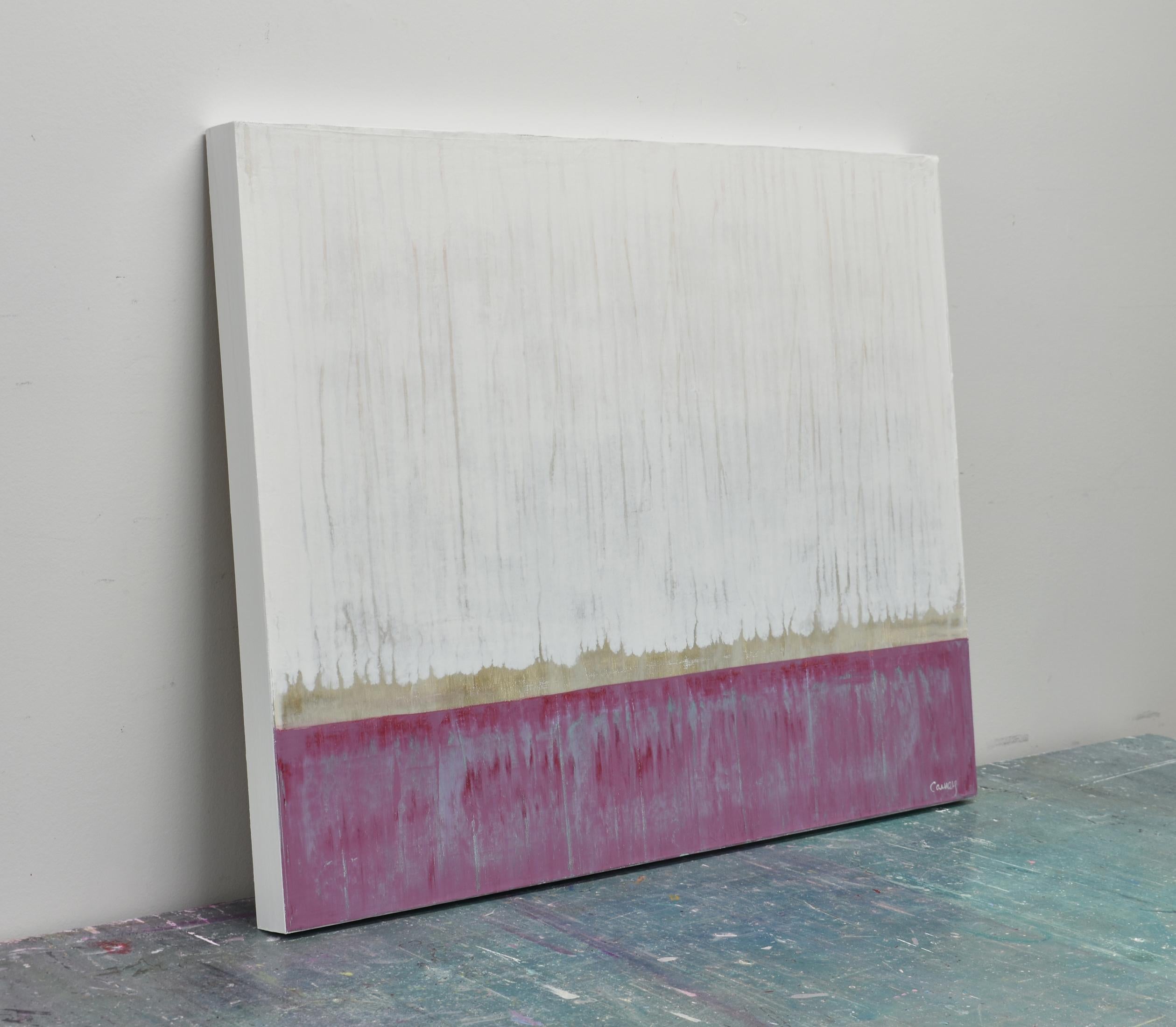 Magenta polare, pittura astratta - Painting di Lisa Carney