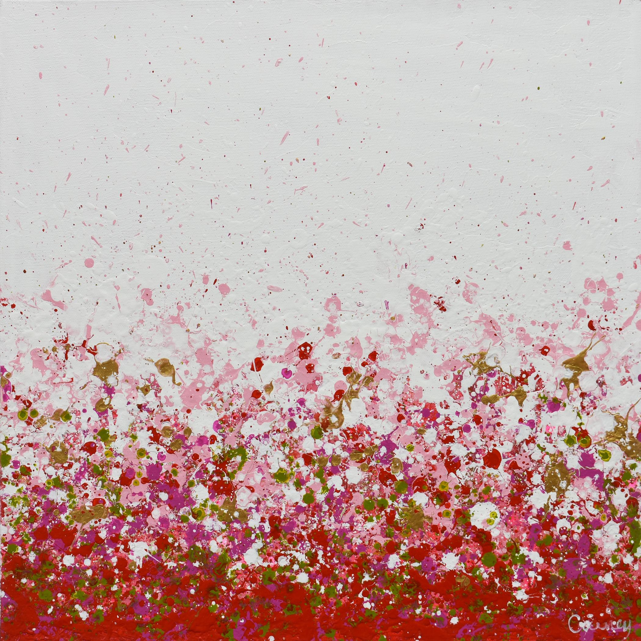 <p>Artist Comments<br />A bright palette of red, pink purple and green splash across the canvas in suggestion of spring flowers. Part of Lisa Carney's signature GeoFlora series, a collection of abstracted botanical paintings where she uses drip and