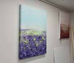 Purple Prairie Clover, Abstract Painting