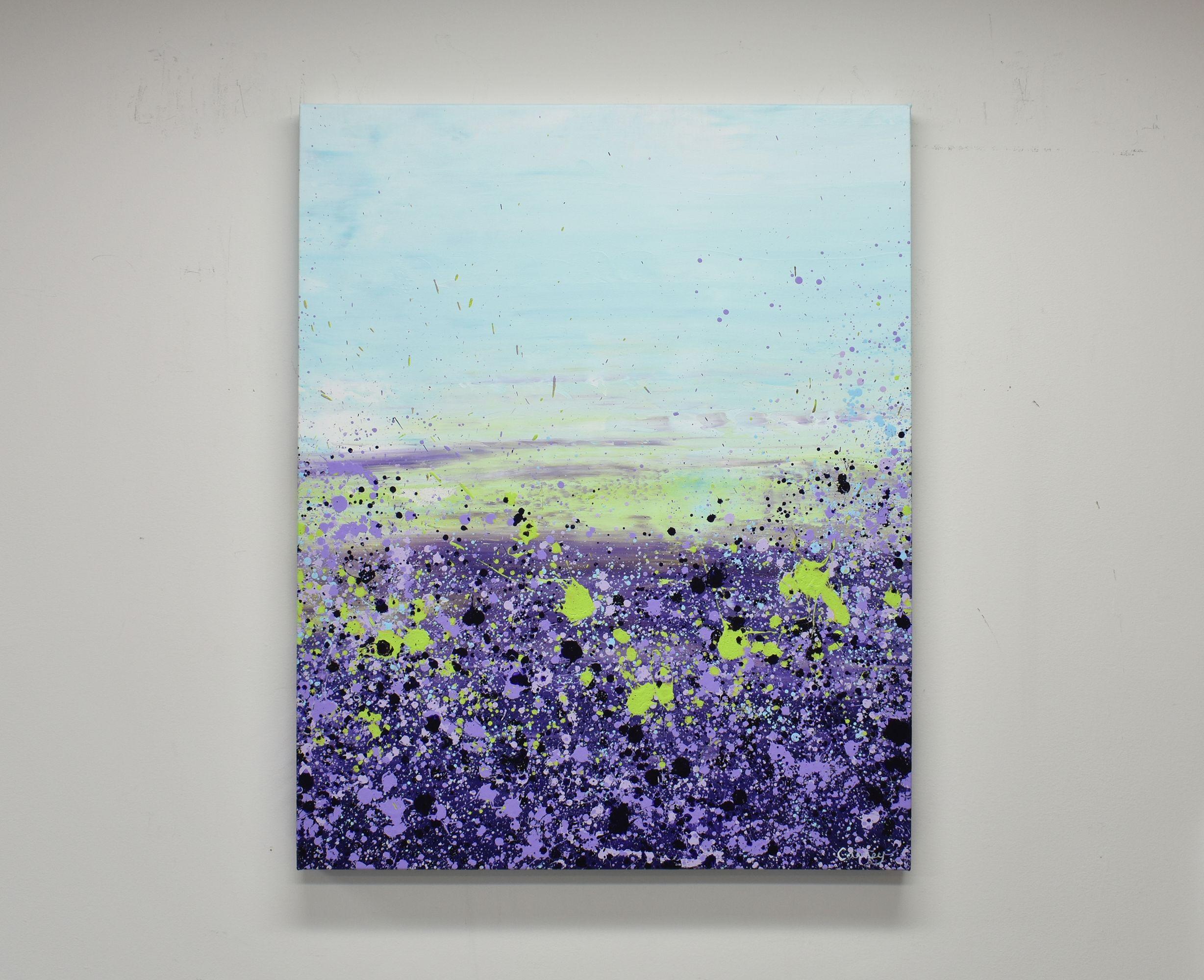Purple Prairie Clover, Painting, Acrylic on Canvas 1