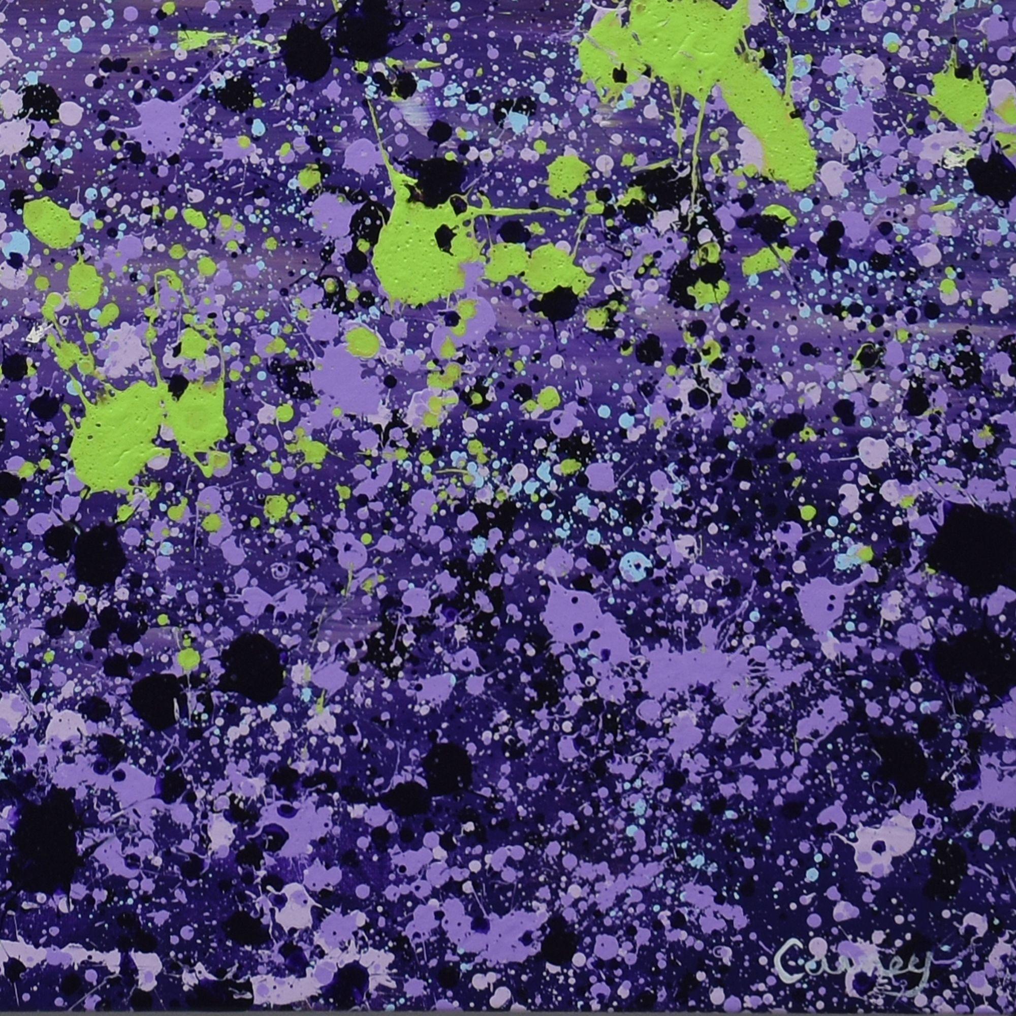 Purple Prairie Clover, Painting, Acrylic on Canvas 2