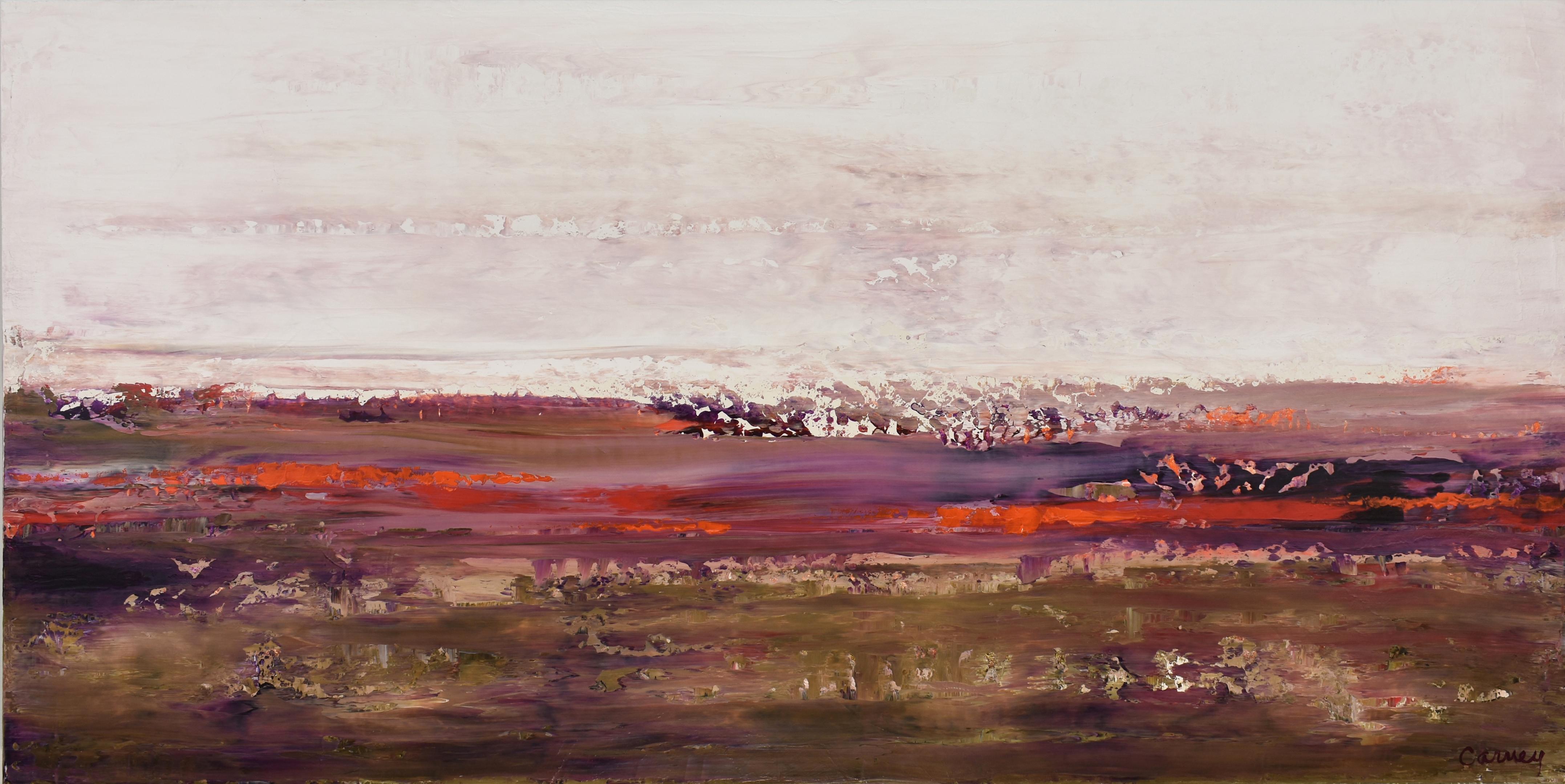 Lisa Carney Landscape Painting - Purple Sands