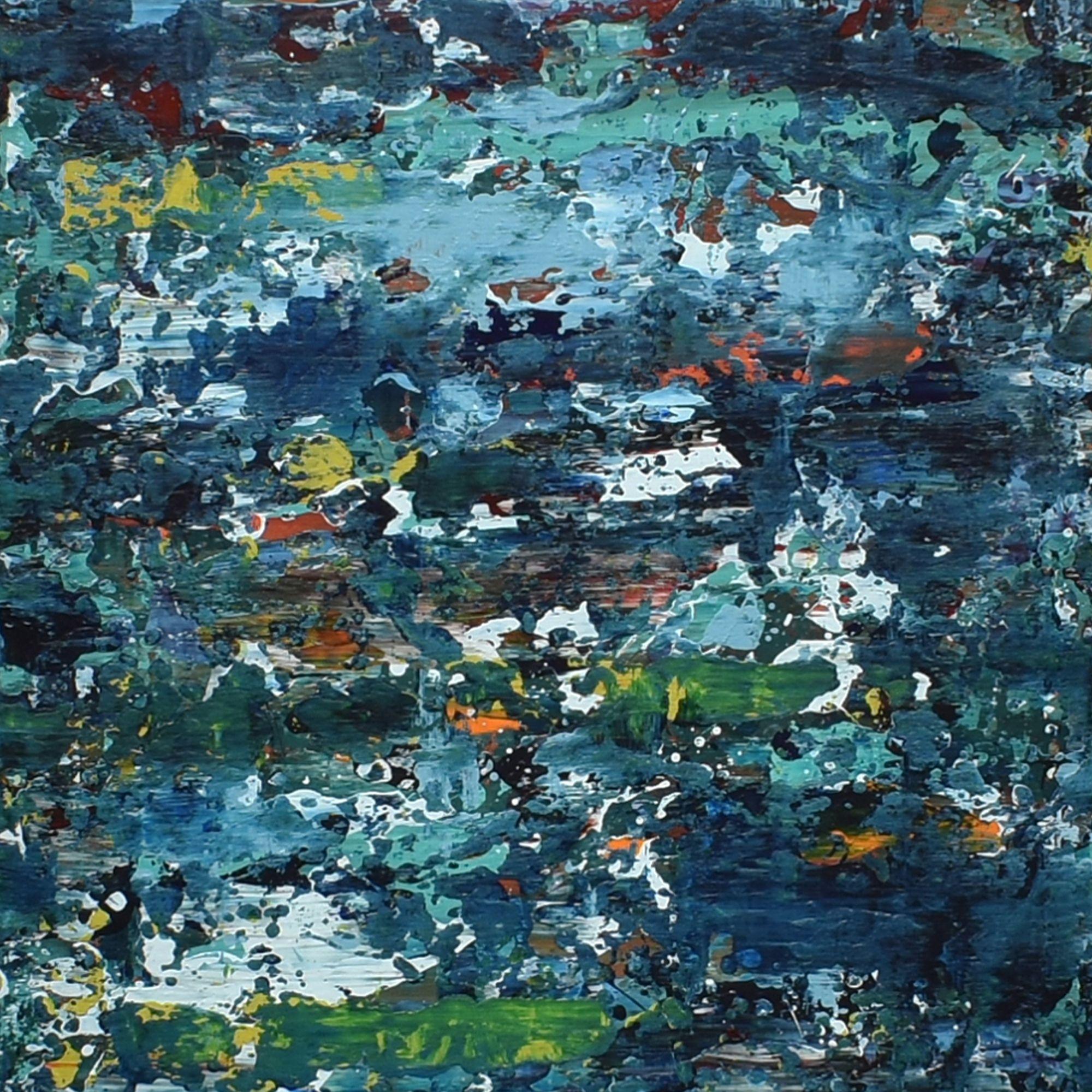 Riverside Blue, Pittura, Acrilico su tela in vendita 1