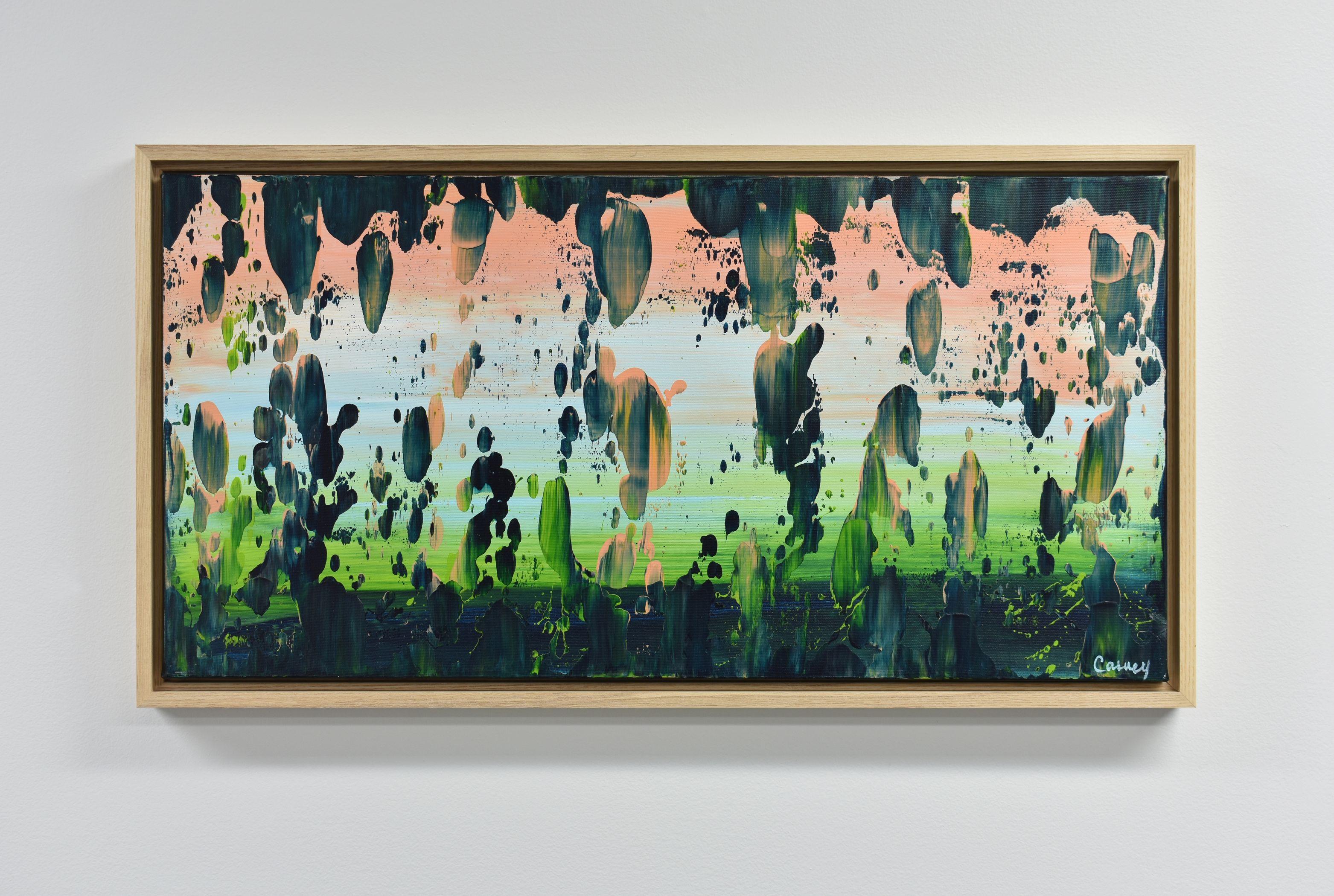 Sanctuaire, peinture, acrylique sur toile - Expressionnisme abstrait Painting par Lisa Carney