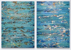 Sea Sparkle 1 and 2, Painting, Acrylic on Canvas