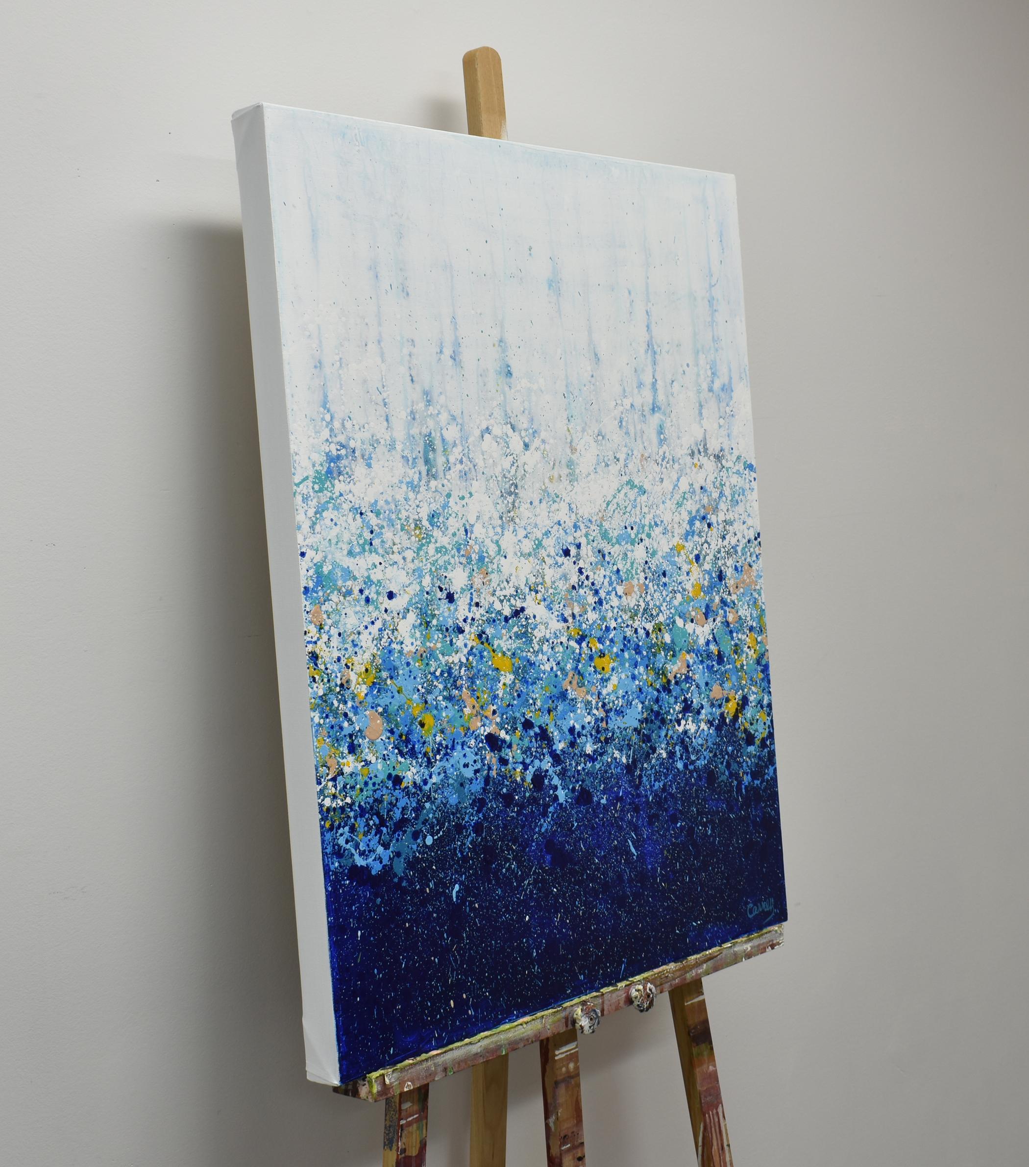 <p>Artist Comments<br />A lively floral abstraction created in artist Lisa Carney's signature splash style. 