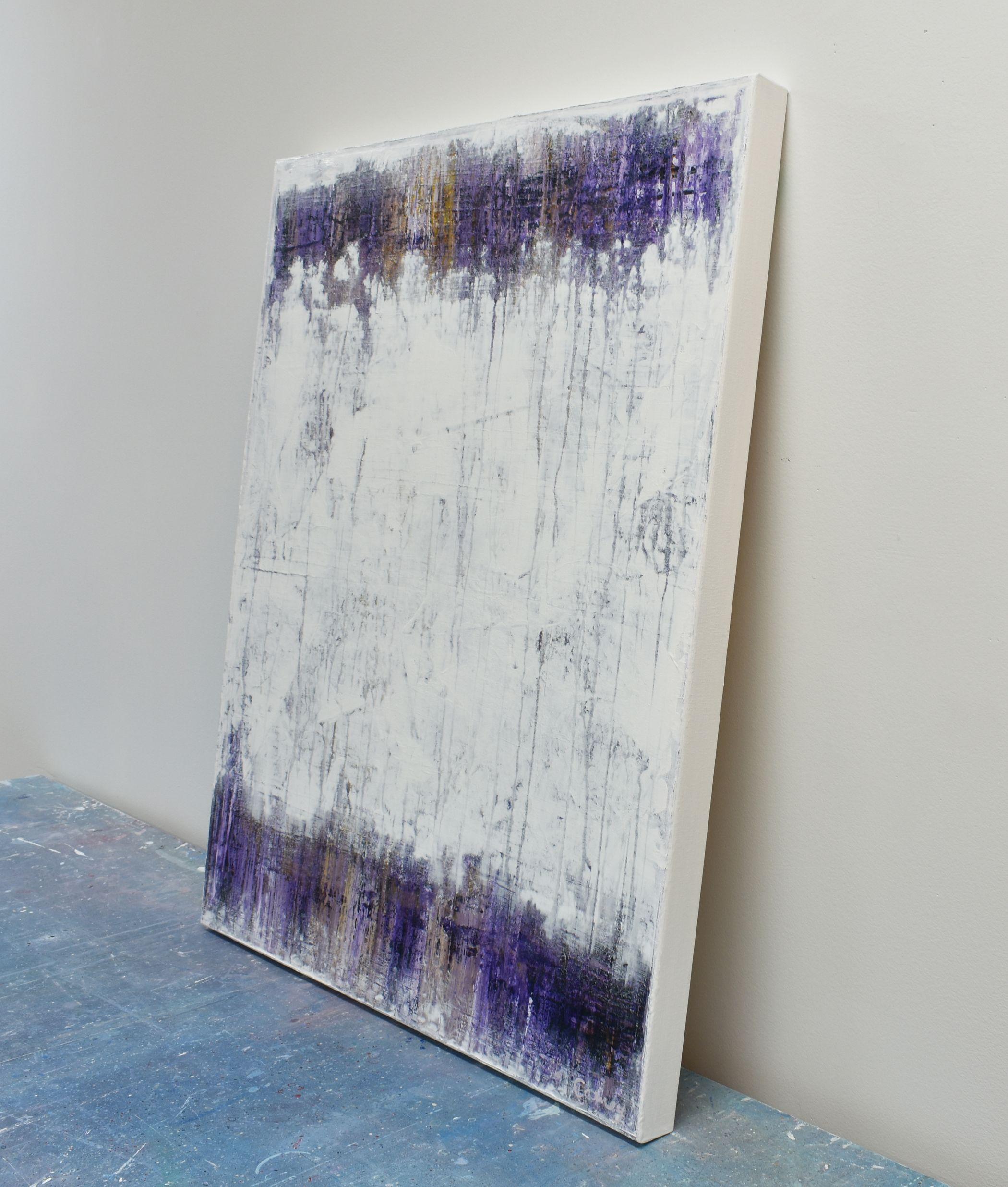 White Purple, Painting, Acrylic on Canvas 1