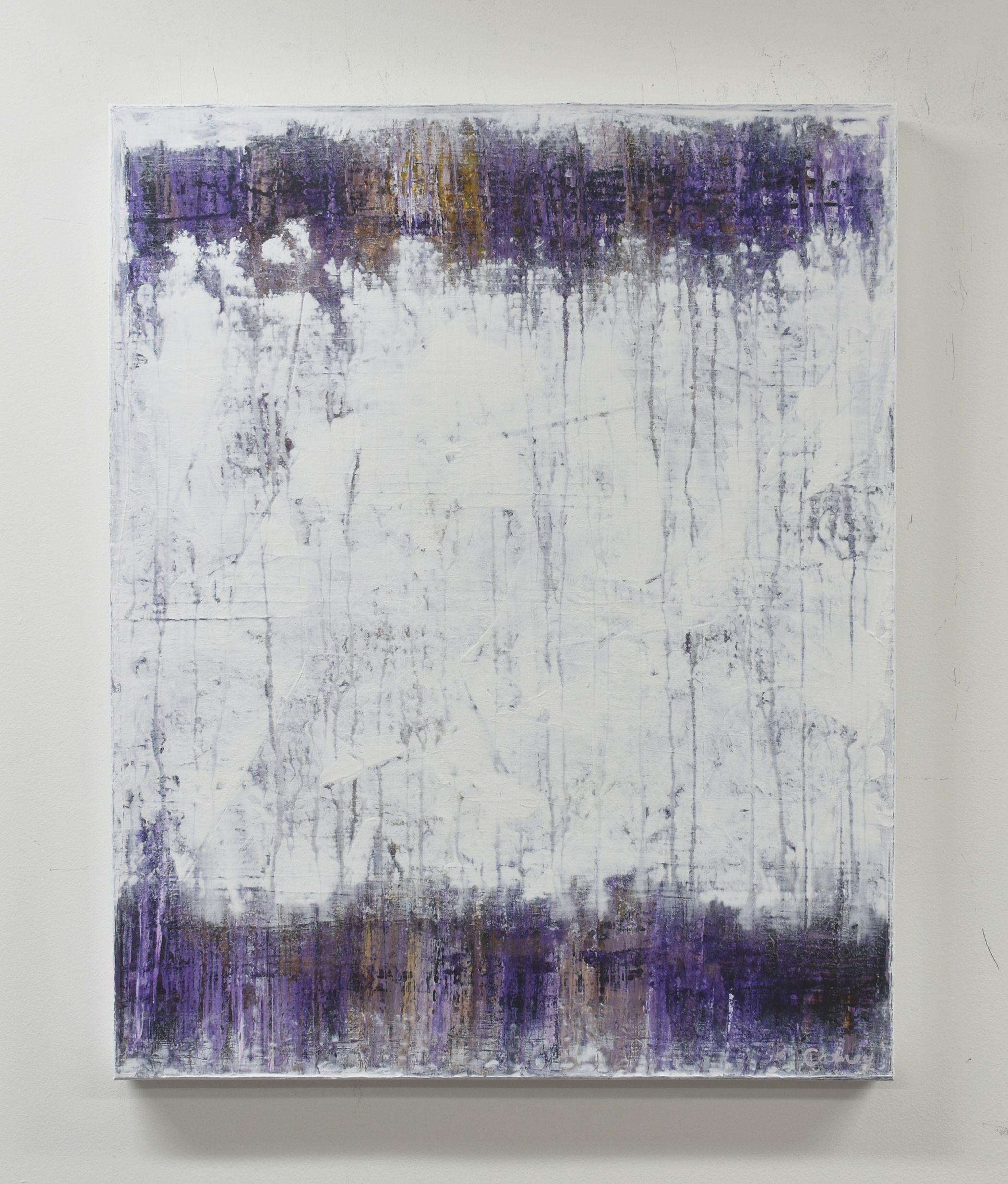 White Purple, Painting, Acrylic on Canvas 2