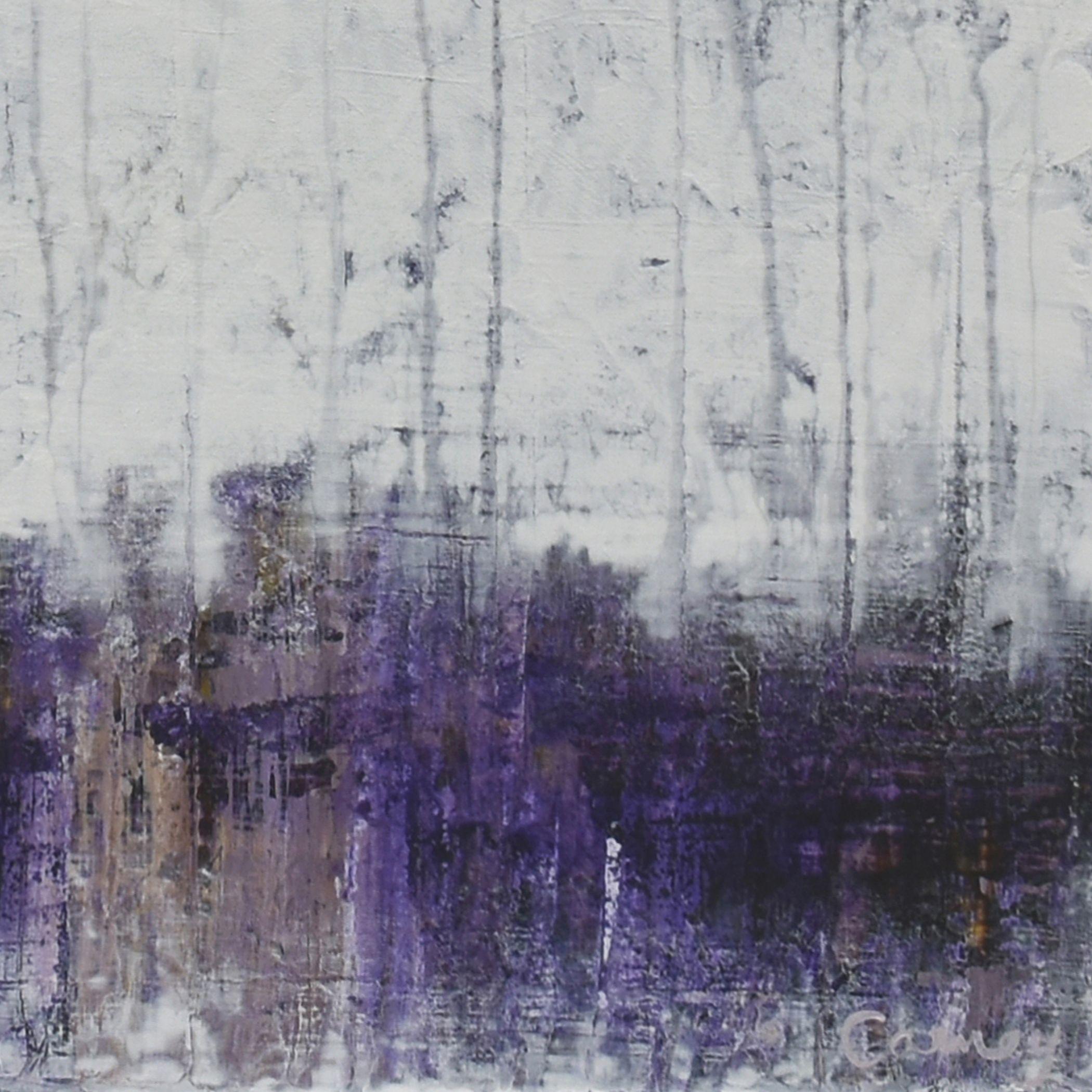 White Purple, Painting, Acrylic on Canvas 3