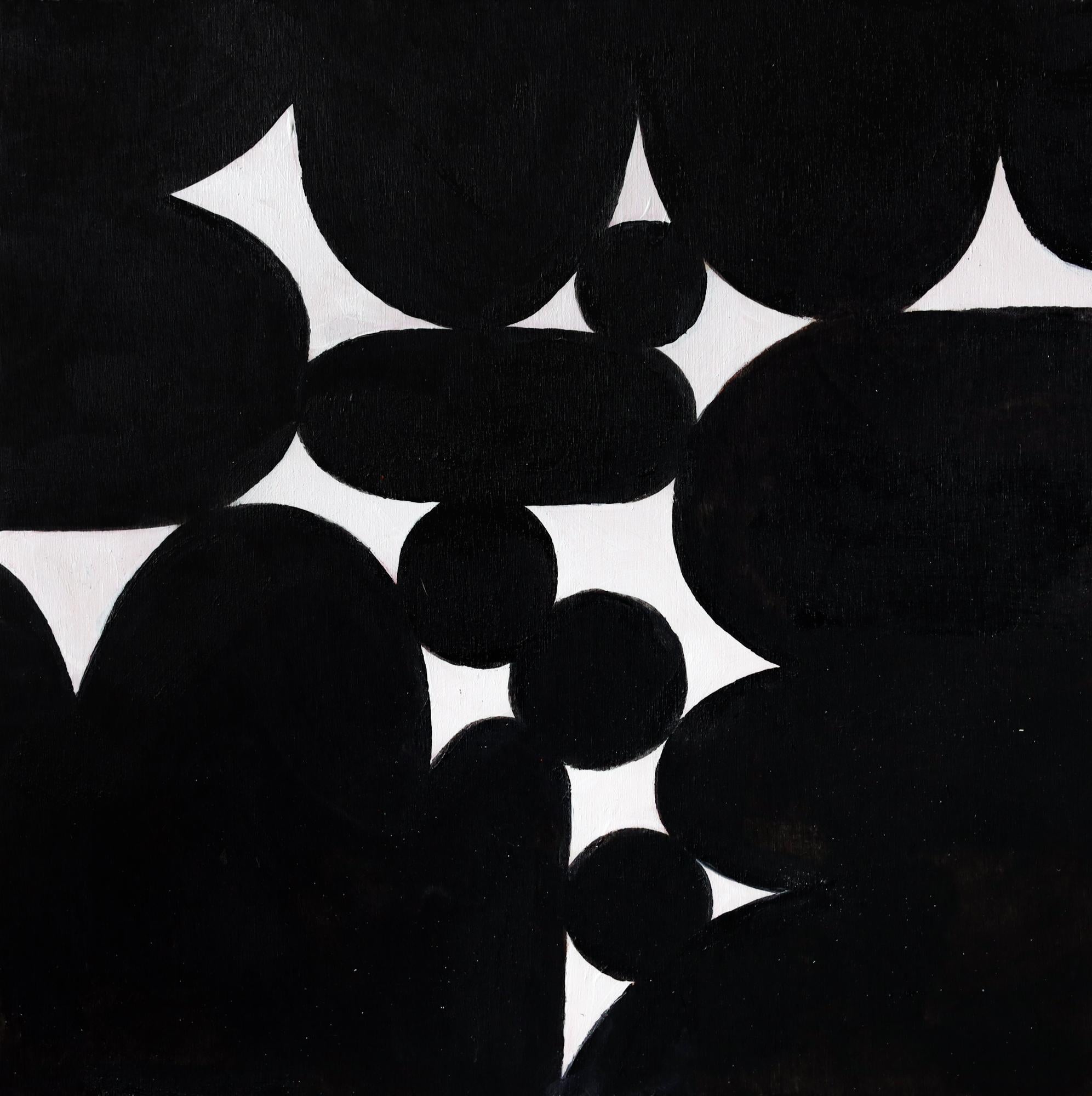 Lisa Congdon Abstract Painting - "Samiro 2", Geometric Abstraction,  Acrylic on Wood