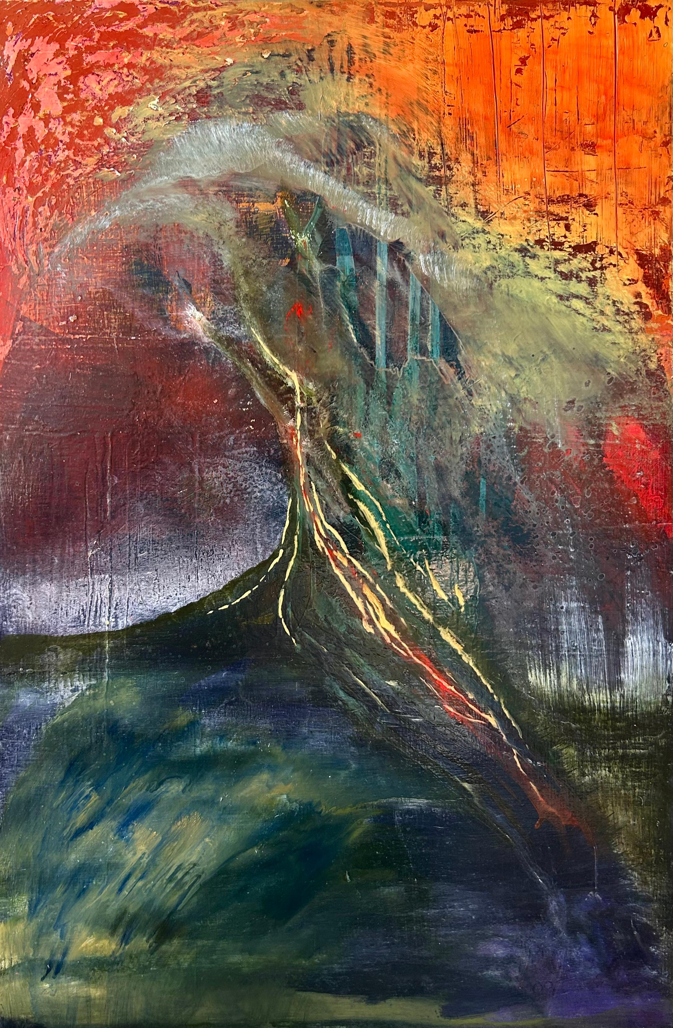 Ein Rettungsruf, Abstraktes Ölgemälde