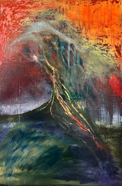 Ein Rettungsruf, Abstraktes Ölgemälde