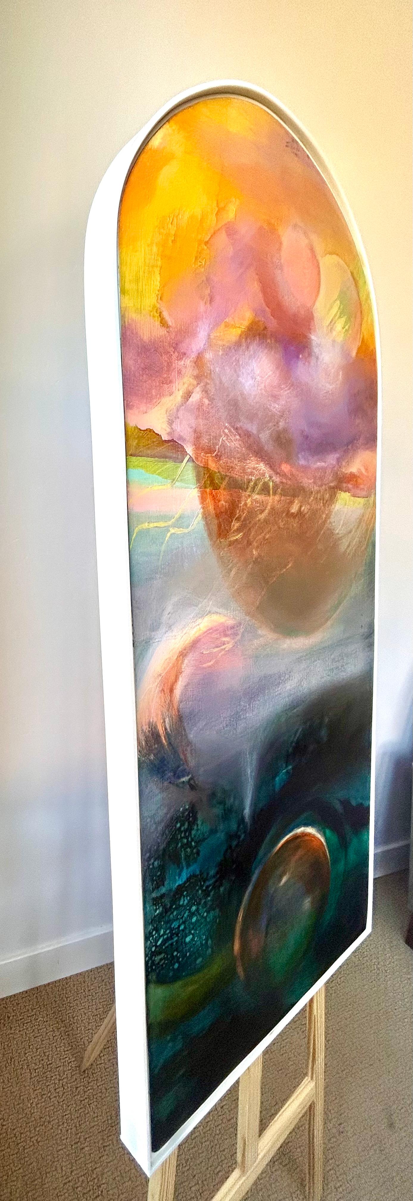 Der Himmel berührt Kawela: 3, Ölgemälde (Surrealismus), Art, von Lisa Crosby