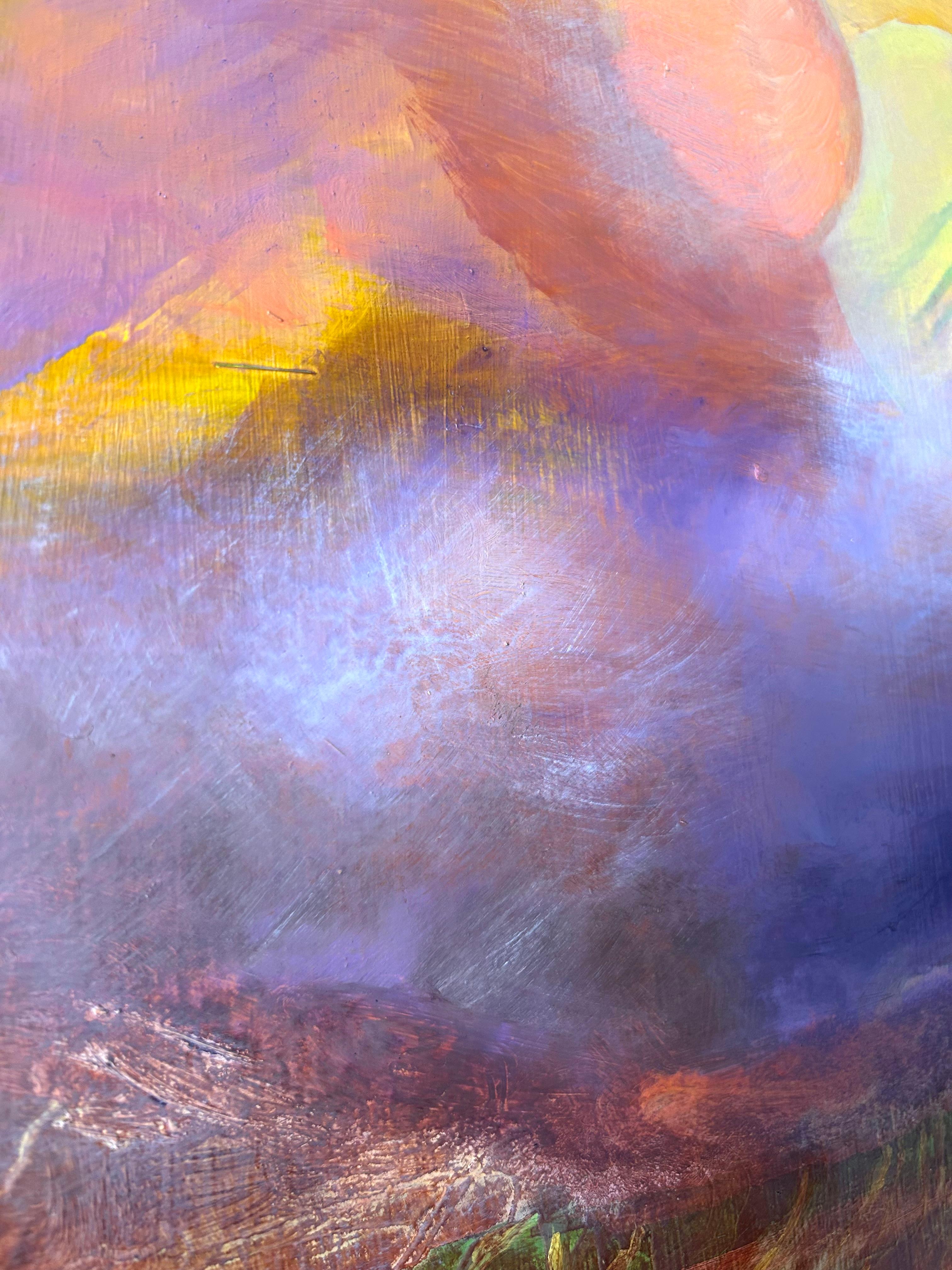 Der Himmel berührt Kawela: 3, Ölgemälde im Angebot 1