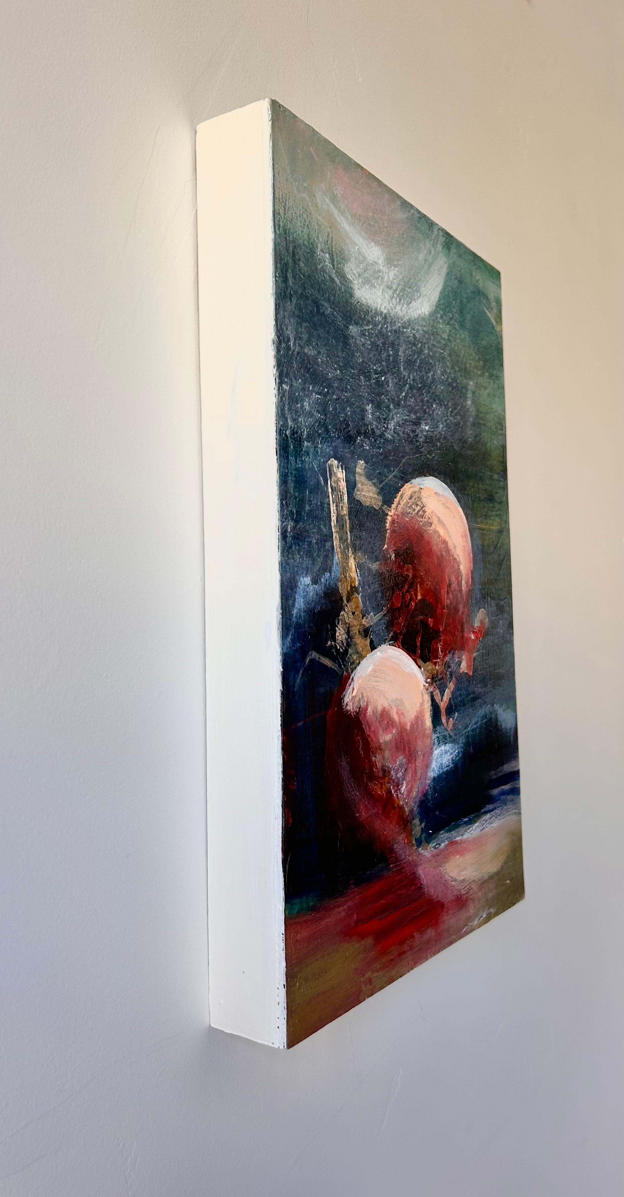 Lift Me, Abstraktes Ölgemälde – Painting von Lisa Crosby