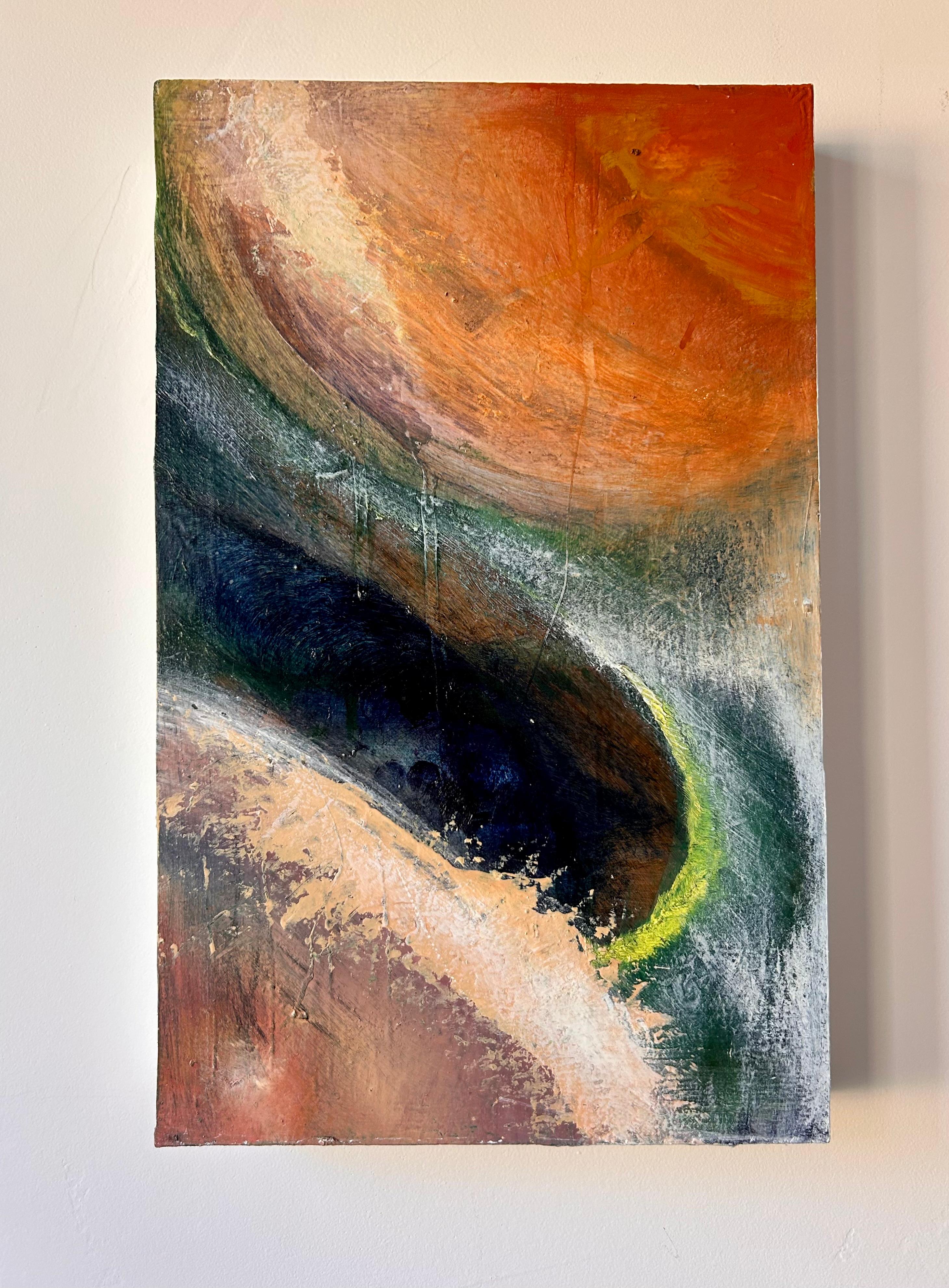 A Space Between, Pittura ad olio astratta - Painting Astratto di Lisa Crosby