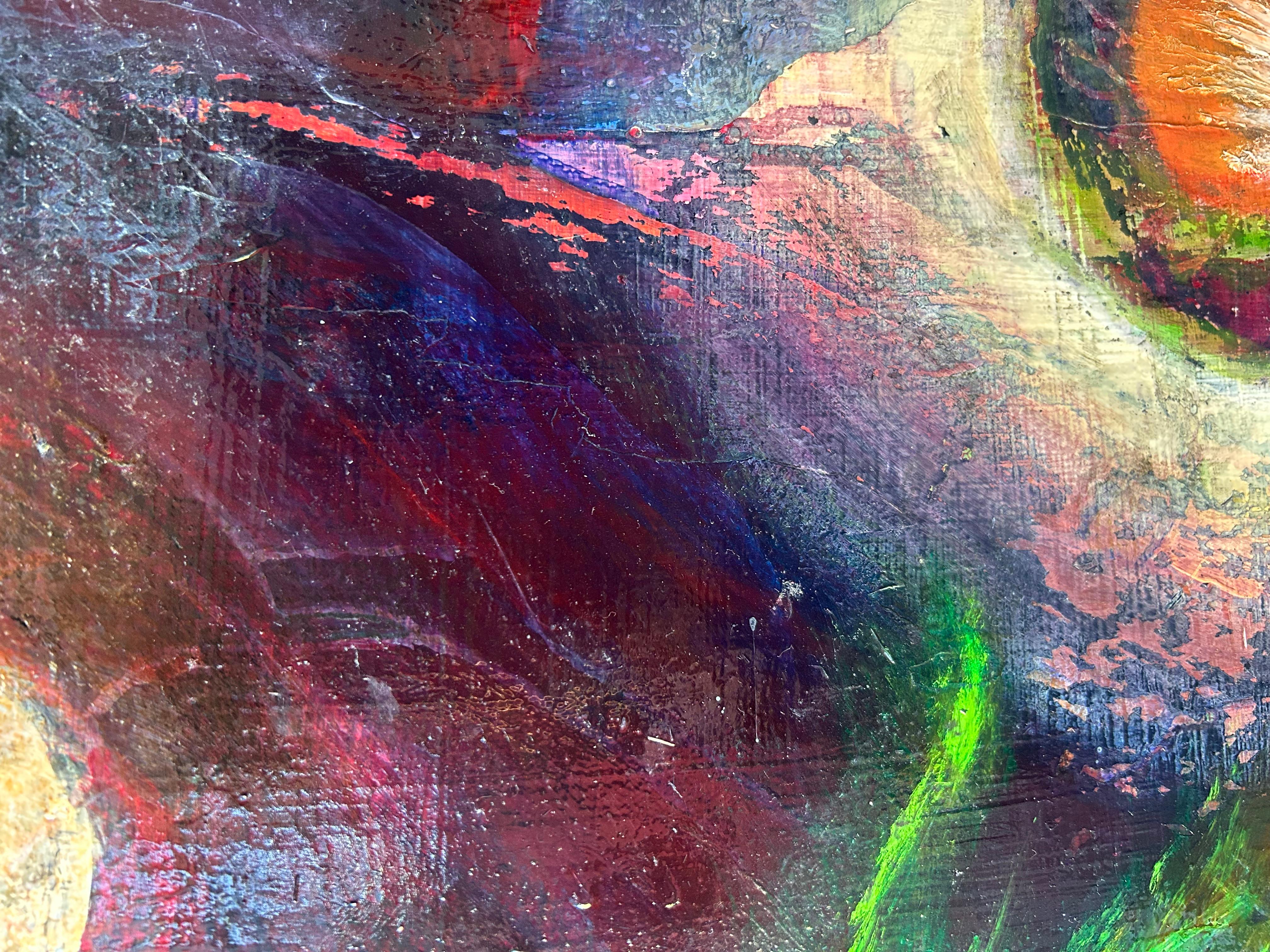 Sonnenaufgang Evolution, Ölgemälde im Angebot 1