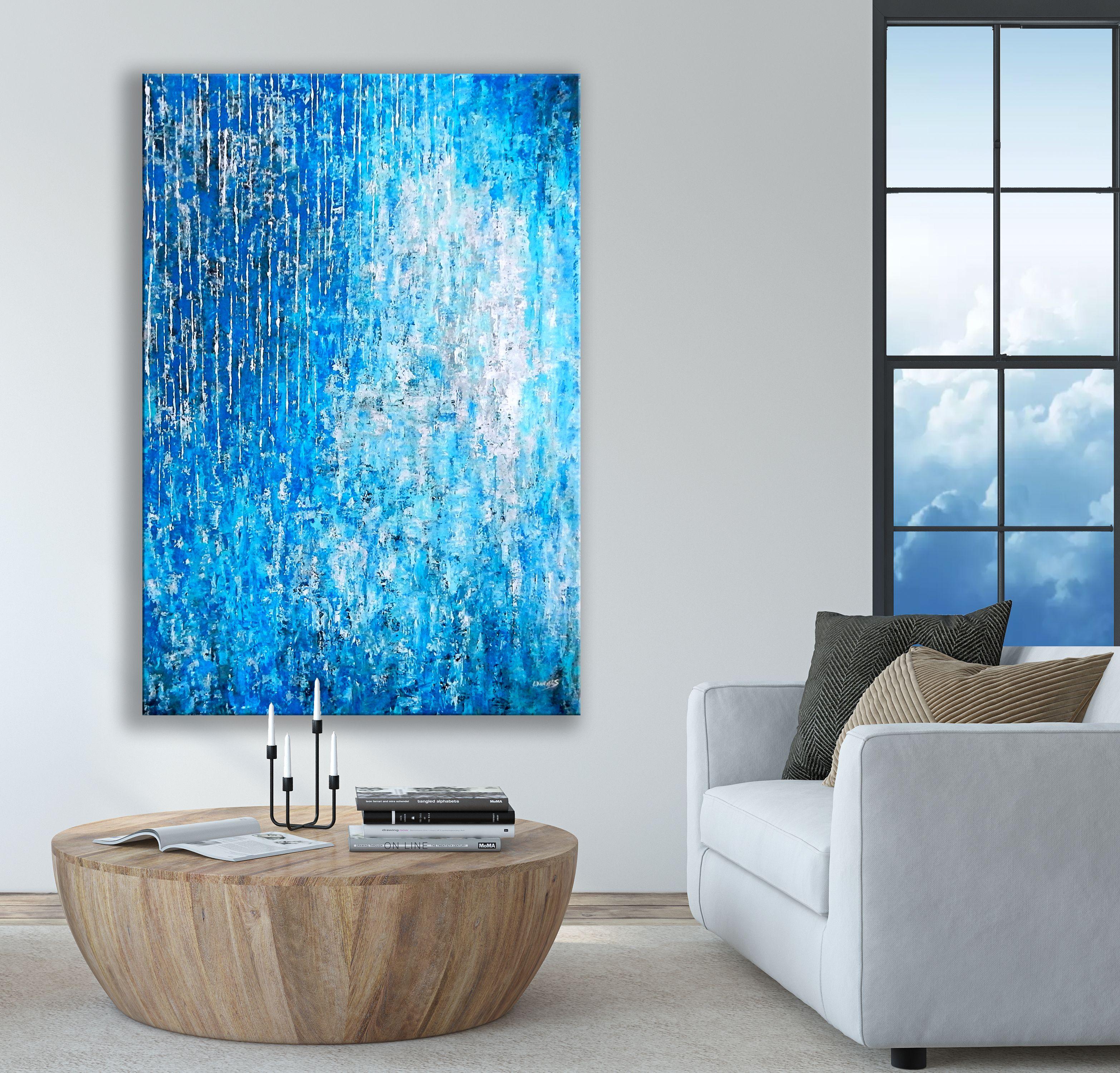 Piovono diamanti, Pittura, Acrilico su tela - Painting di Lisa Daniels