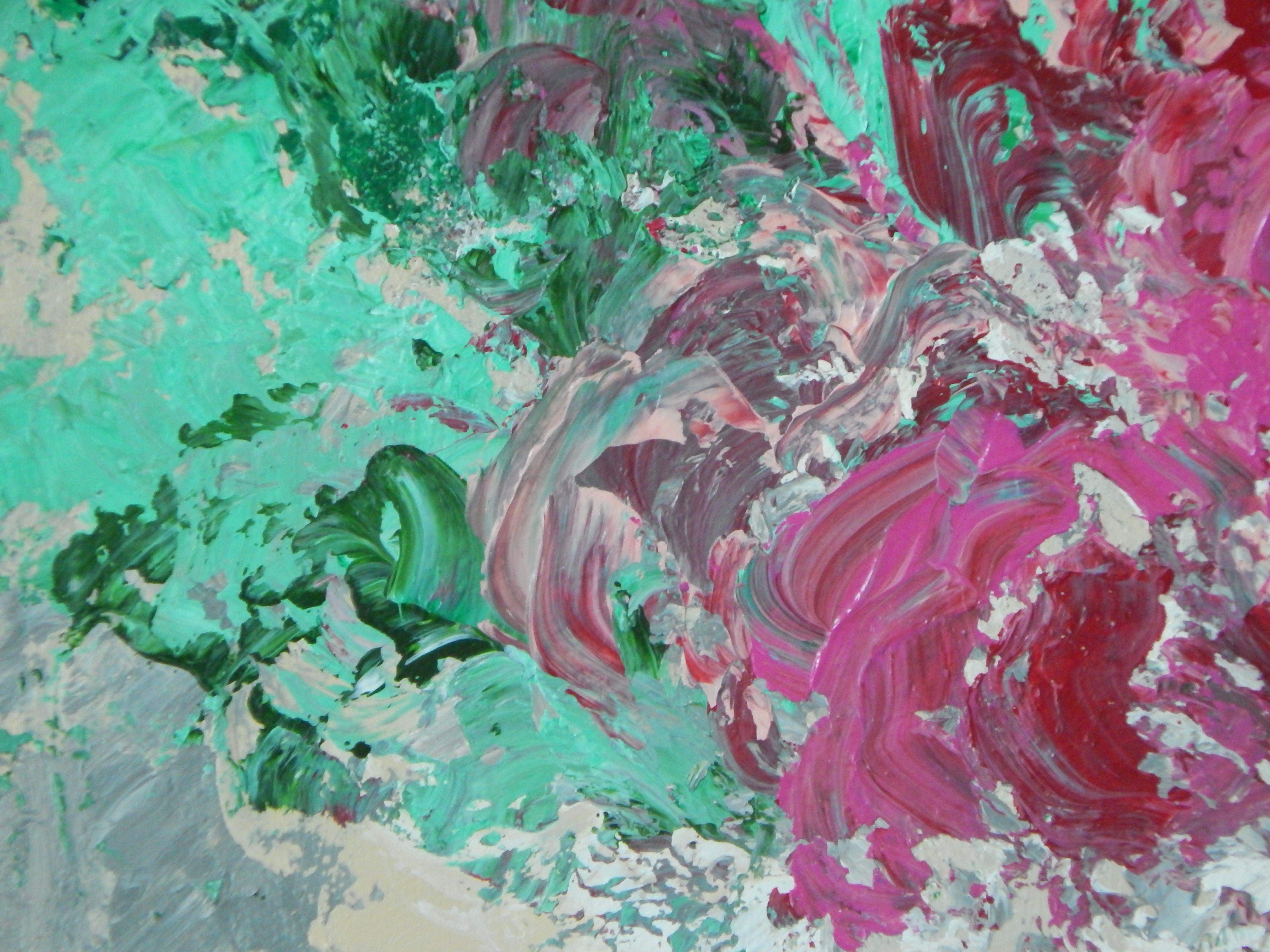 Magenta, Painting, Acrylic on Canvas For Sale 2
