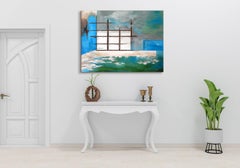 Aquarelles mystiques, peinture, acrylique sur toile