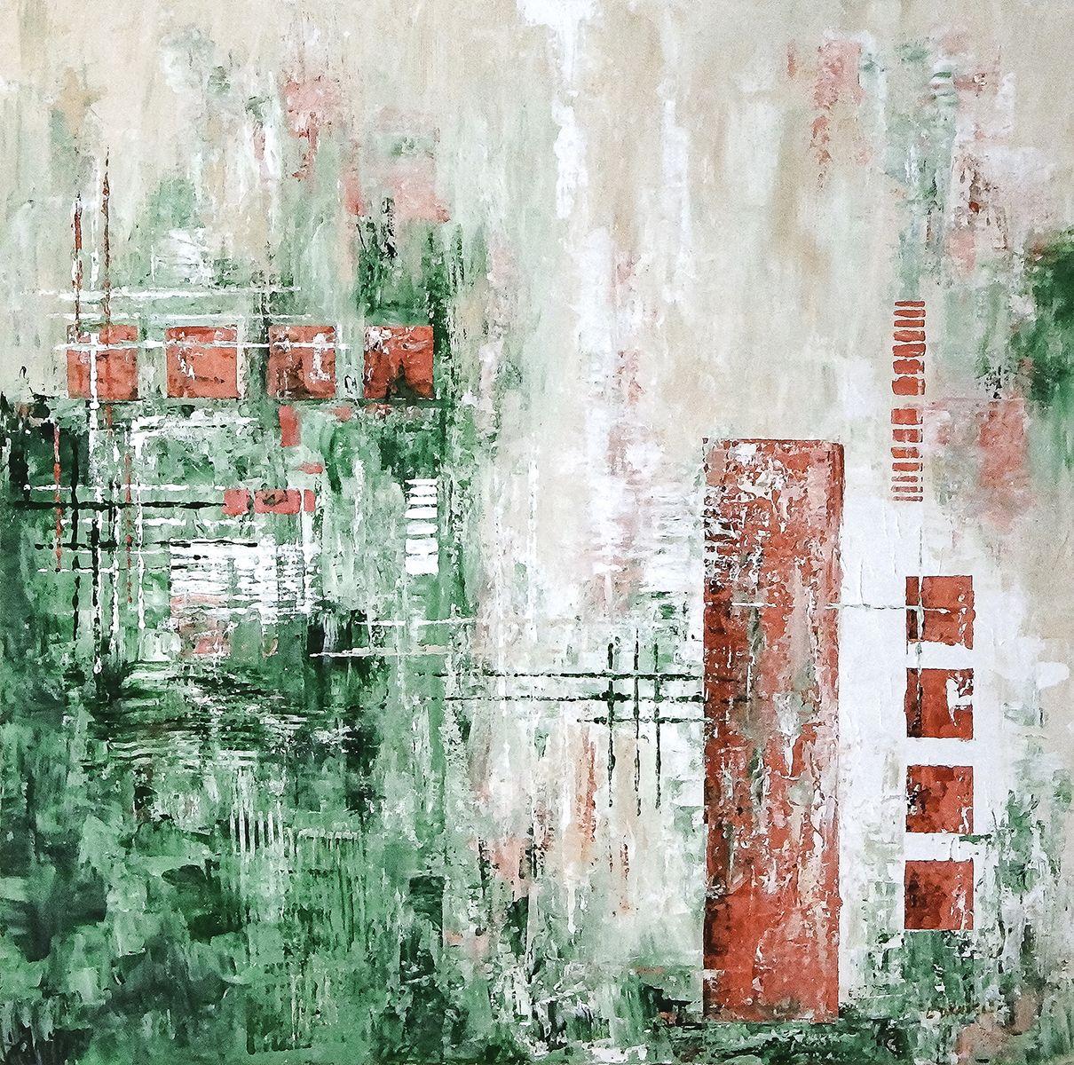 Abstract Painting di Lisa Daniels - Residenza, Pittura, Acrilico su tela