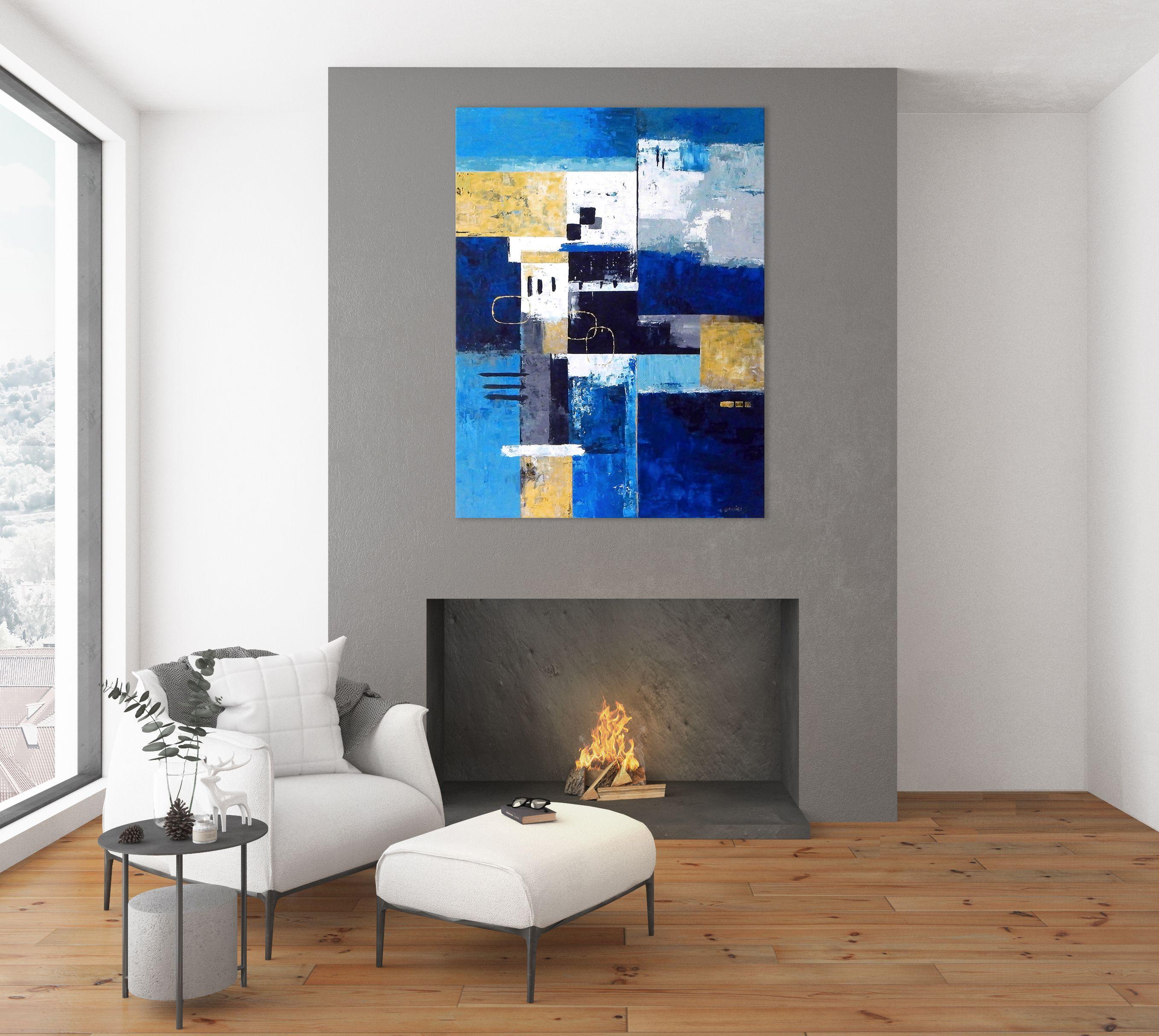 Toccato da Mida, Pittura, Acrilico su tela - Painting Contemporaneo di Lisa Daniels
