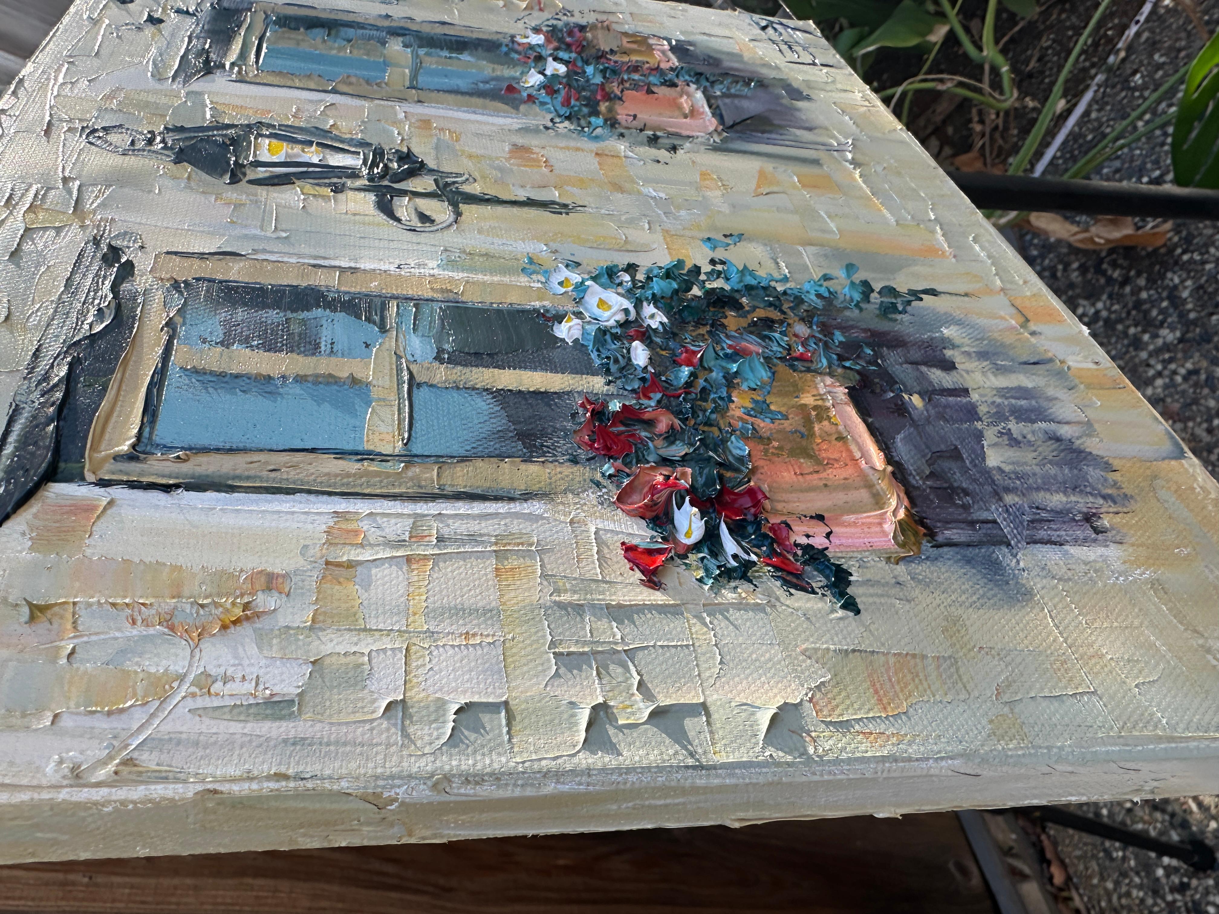 A Window to Italy, Oil Painting - Impressionist Art by Lisa Elley