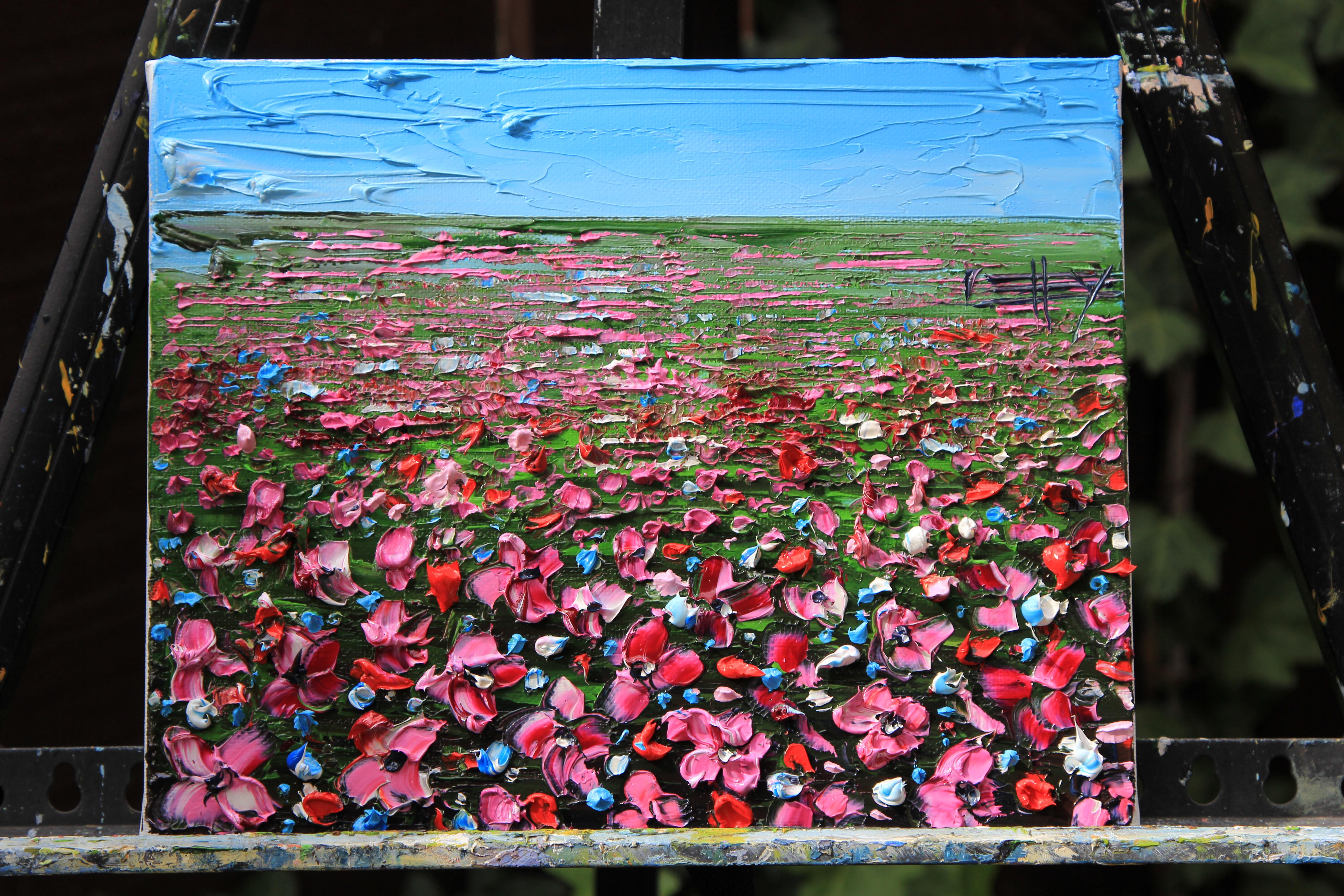 Field of Hope - Contemporary Painting by Lisa Elley