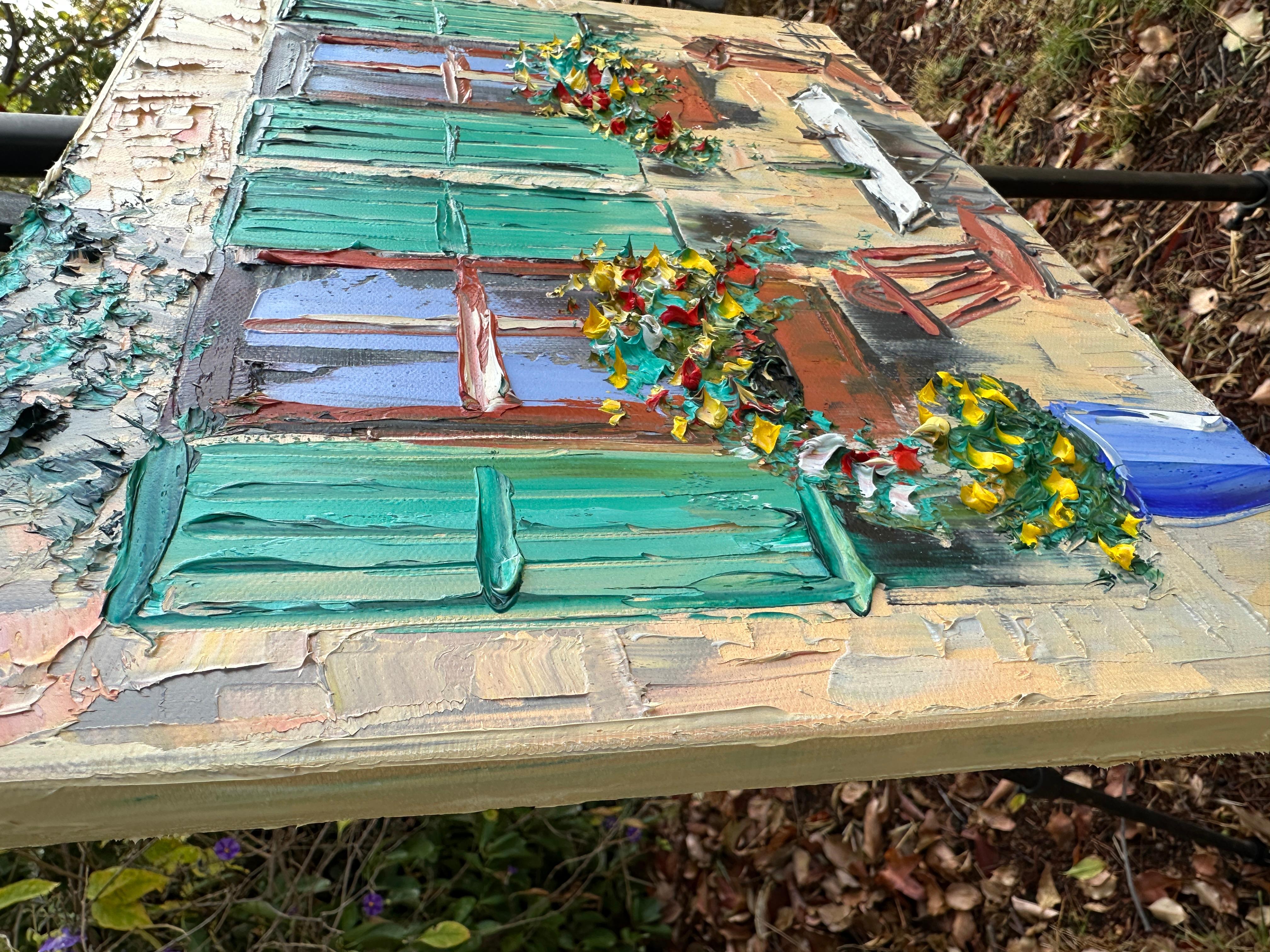Rustic Charm, Oil Painting - Impressionist Art by Lisa Elley