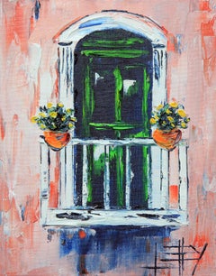 Rustic Italy, oil painting on stretched canvas