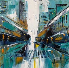 San Francisco Abstraction, Abstract Oil Painting
