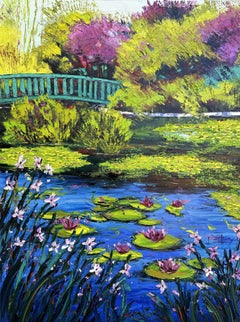 Jardin aquatique, peinture sur toile