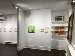 Bahia, lime green abstract expressionist painting, broad brushstrokes