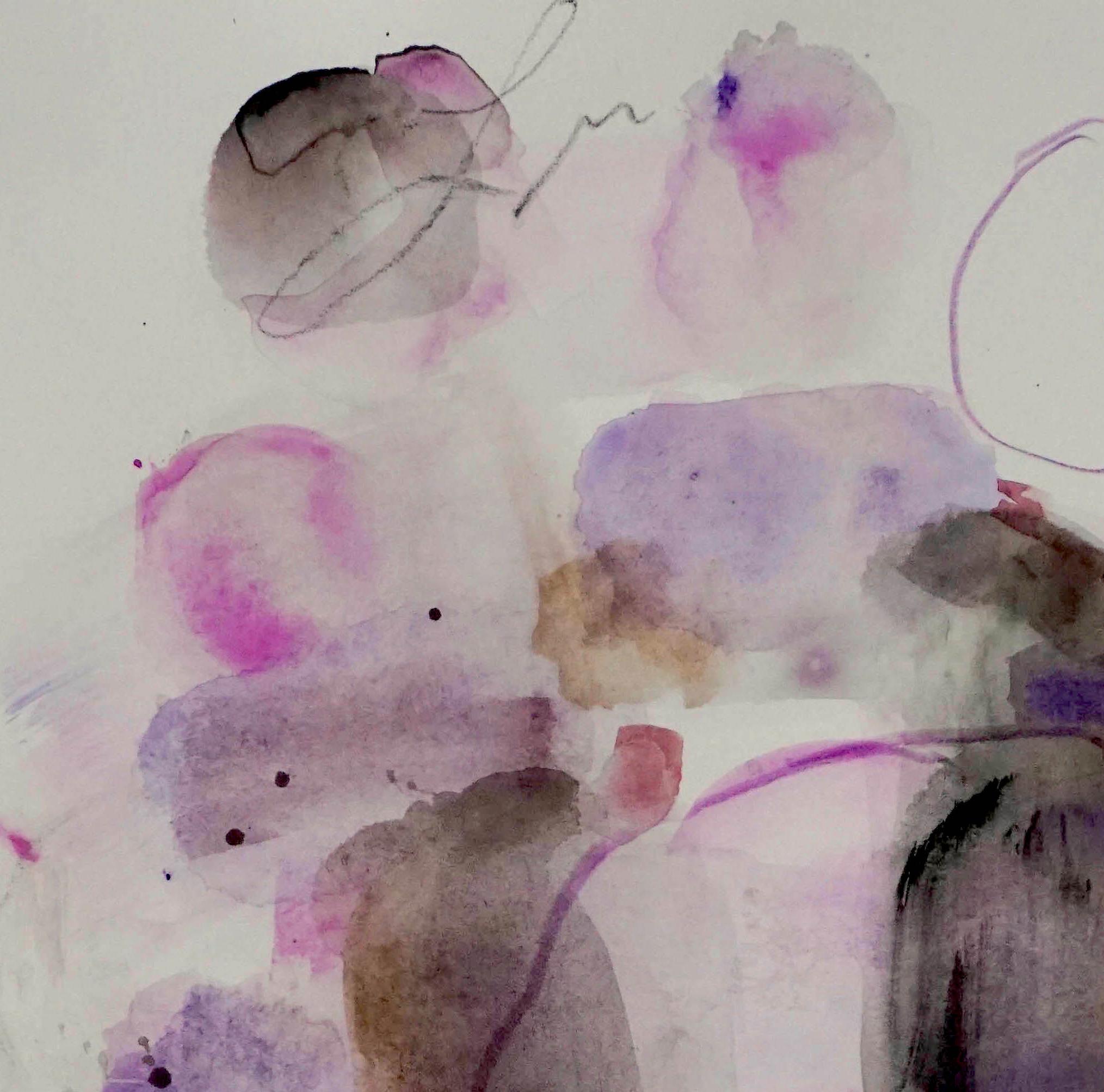 Watercolor on archival cold press paper.

Lisa Fellerson’s paintings provoke an interplay and tension between line, shape, and color. With no preconceived idea in mind, she begins by dripping, scrapping, and gouging acrylic paint on a