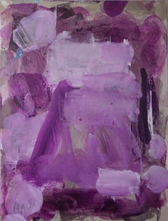 Violet Flow, abstract painting, violet and purple