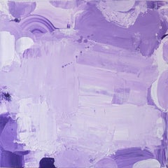 Violet in Violet, purple and lilac abstract expressionist painting