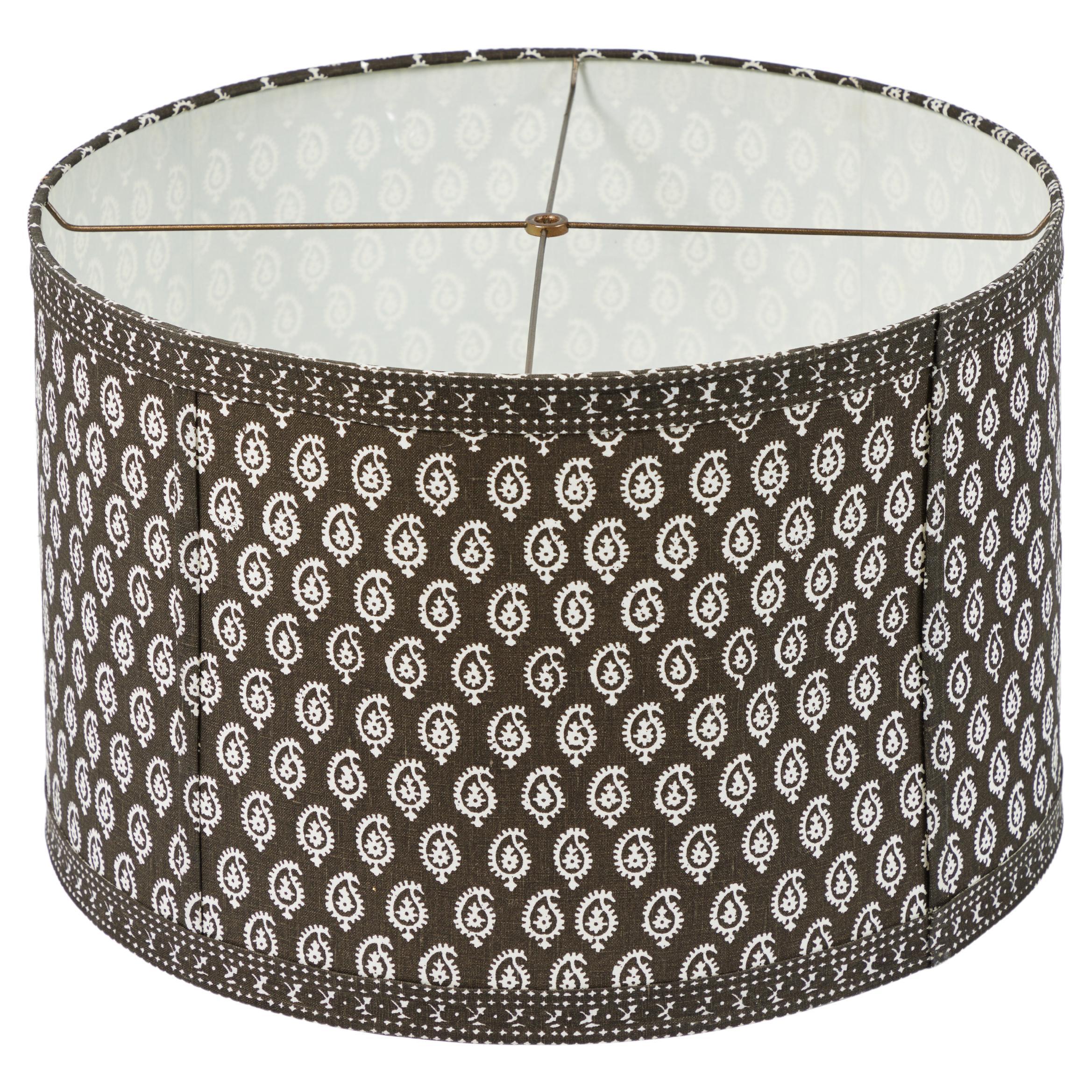 1960s Linen Drum Lamp Shade For Sale at 1stDibs mid century drum lamp