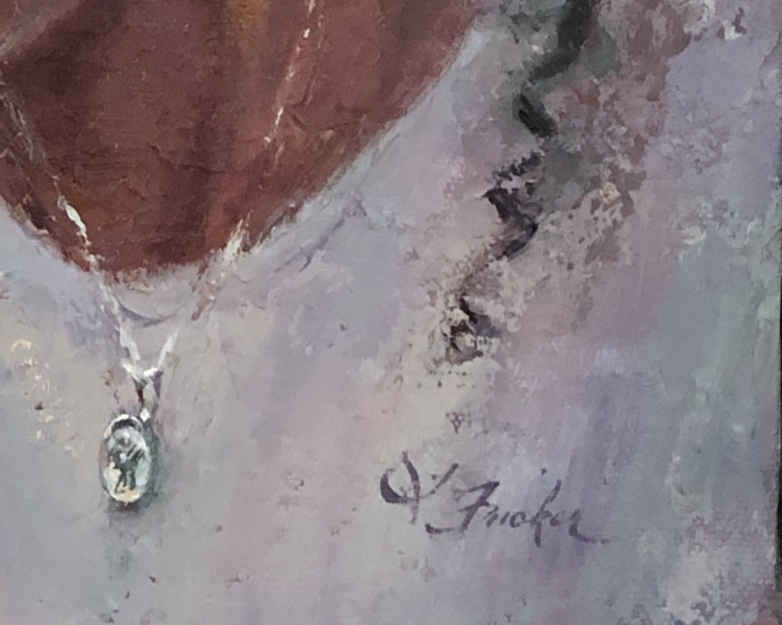 „A Life That Mattered“ (2022) von Lisa Fricker, Original Ölporträtgemälde im Angebot 1
