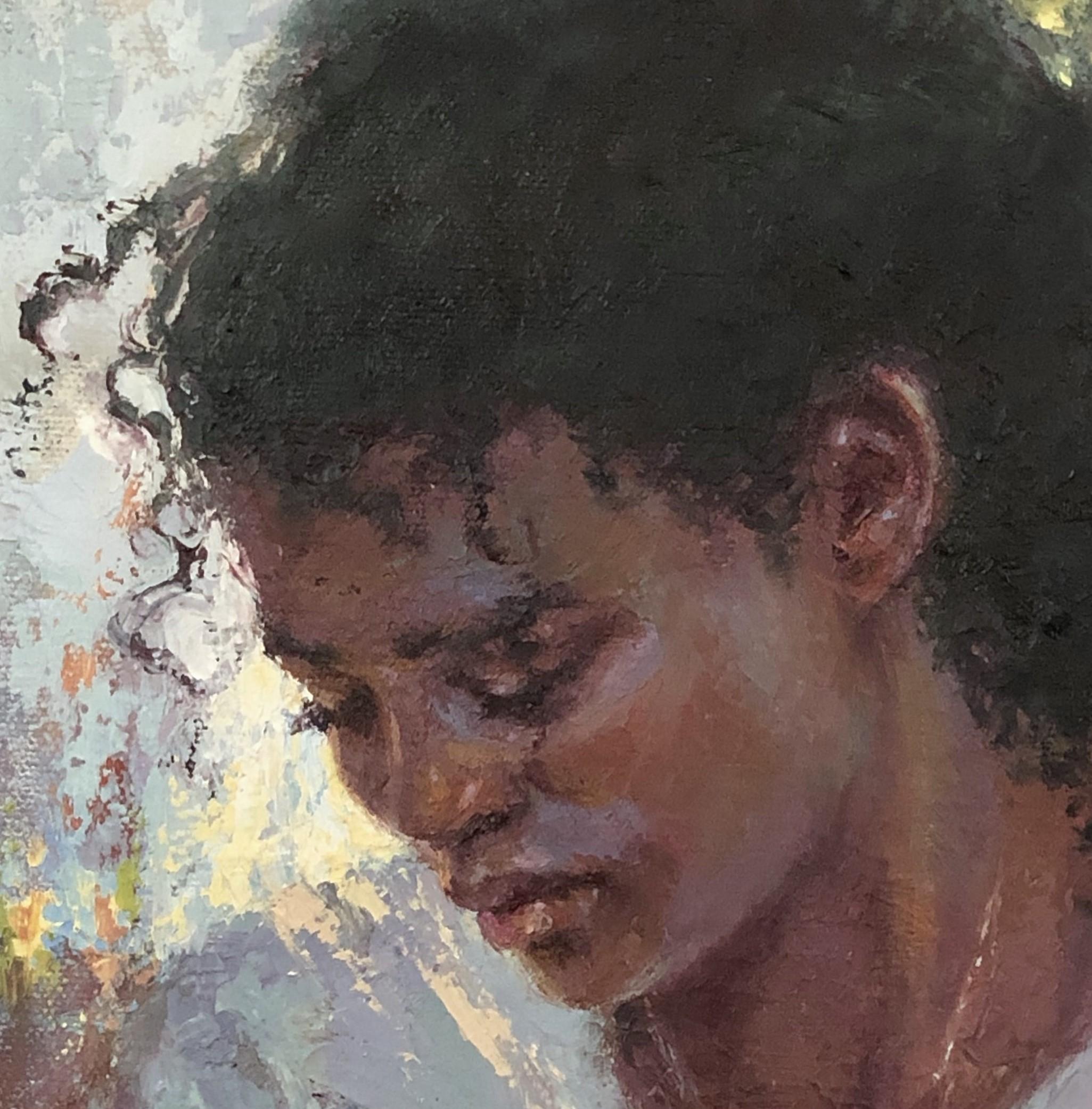 „A Life That Mattered“ (2022) von Lisa Fricker, Original Ölporträtgemälde im Angebot 2