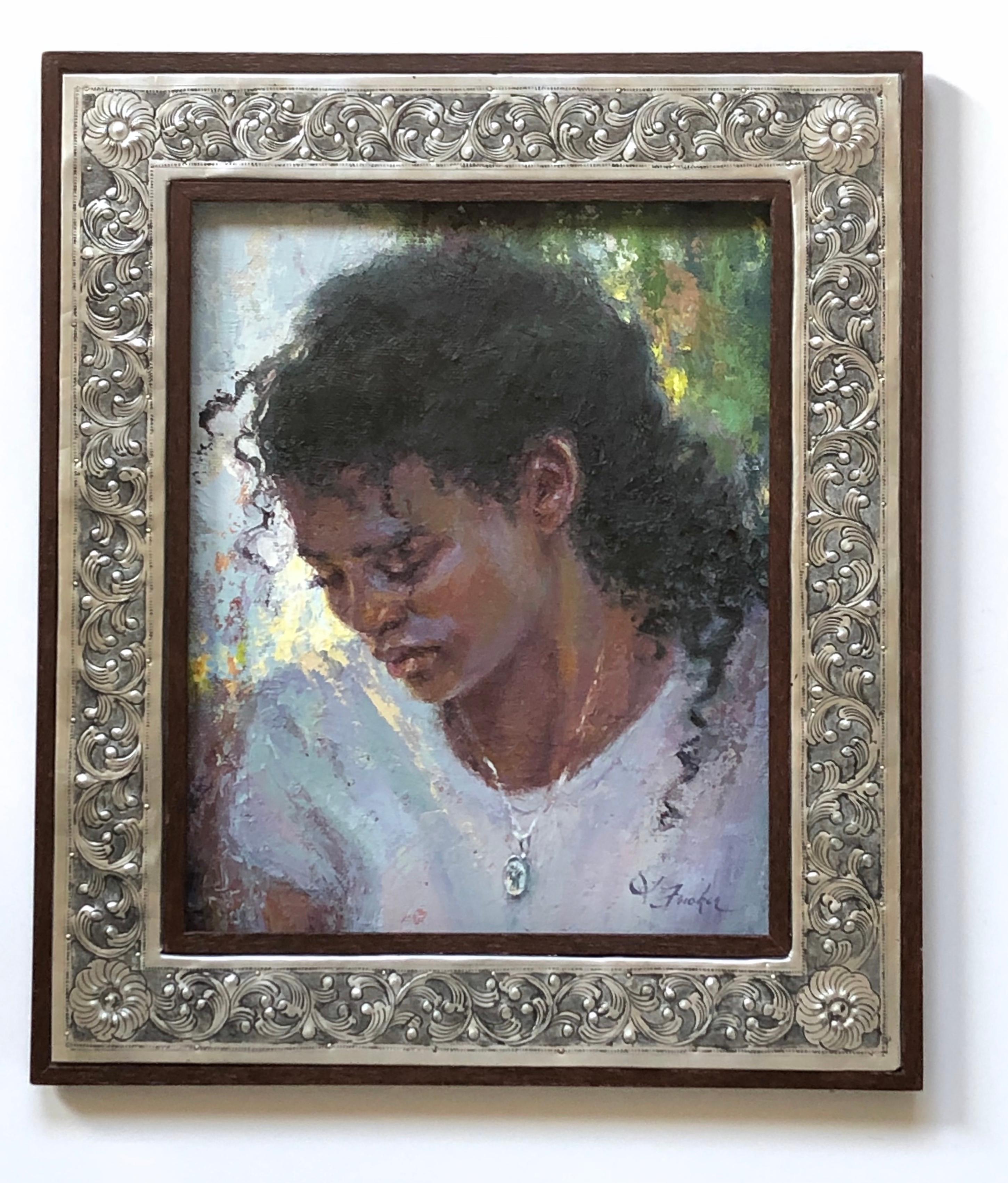 „A Life That Mattered“ (2022) von Lisa Fricker, Original Ölporträtgemälde im Angebot 4