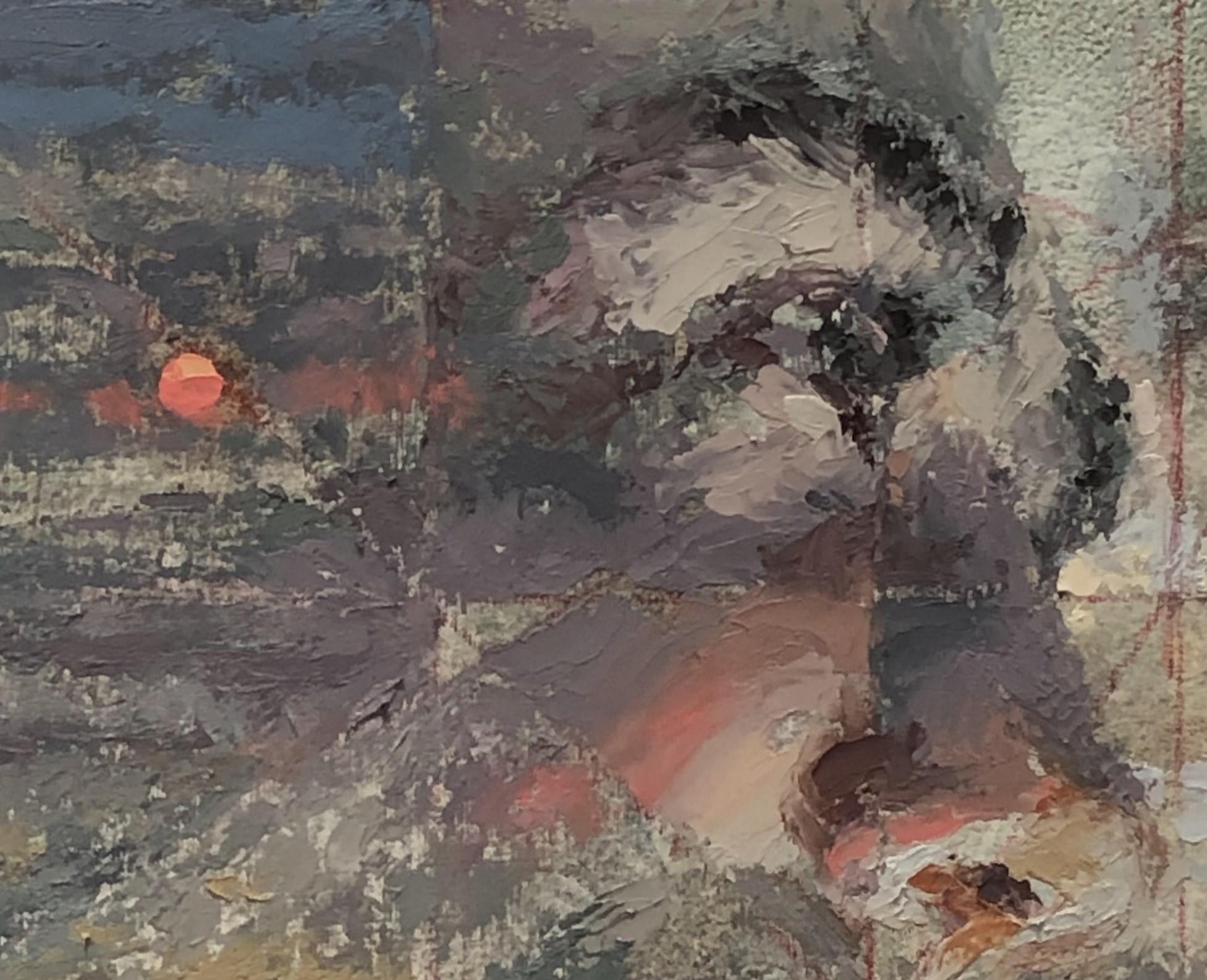 „Ein Realist“ (2023) von Lisa Fricker, Originales Ölporträtgemälde im Angebot 1