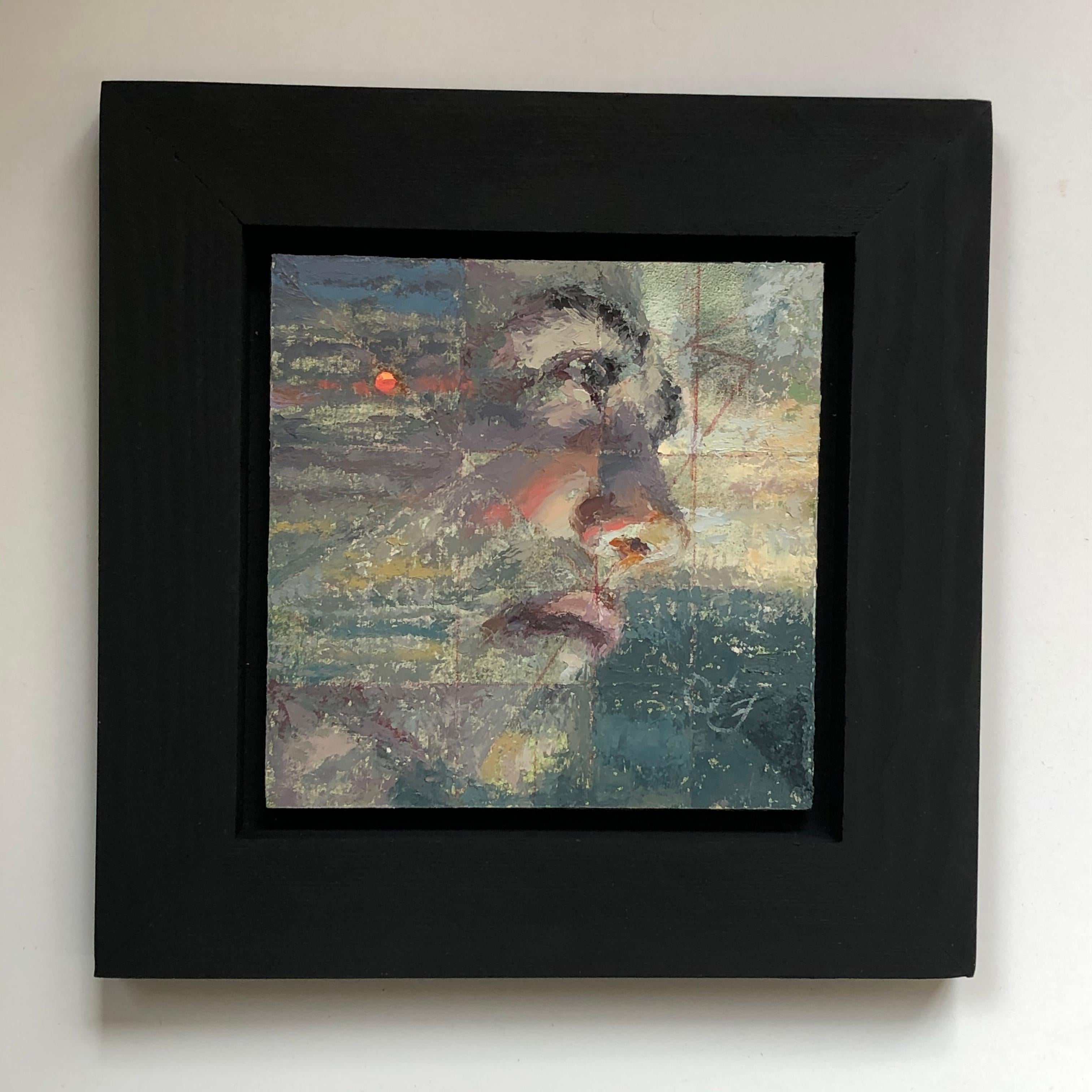 „Ein Realist“ (2023) von Lisa Fricker, Originales Ölporträtgemälde im Angebot 4