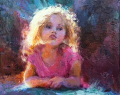 "Already" (2022) par Lisa Fricker, peinture à l'huile originale de portrait