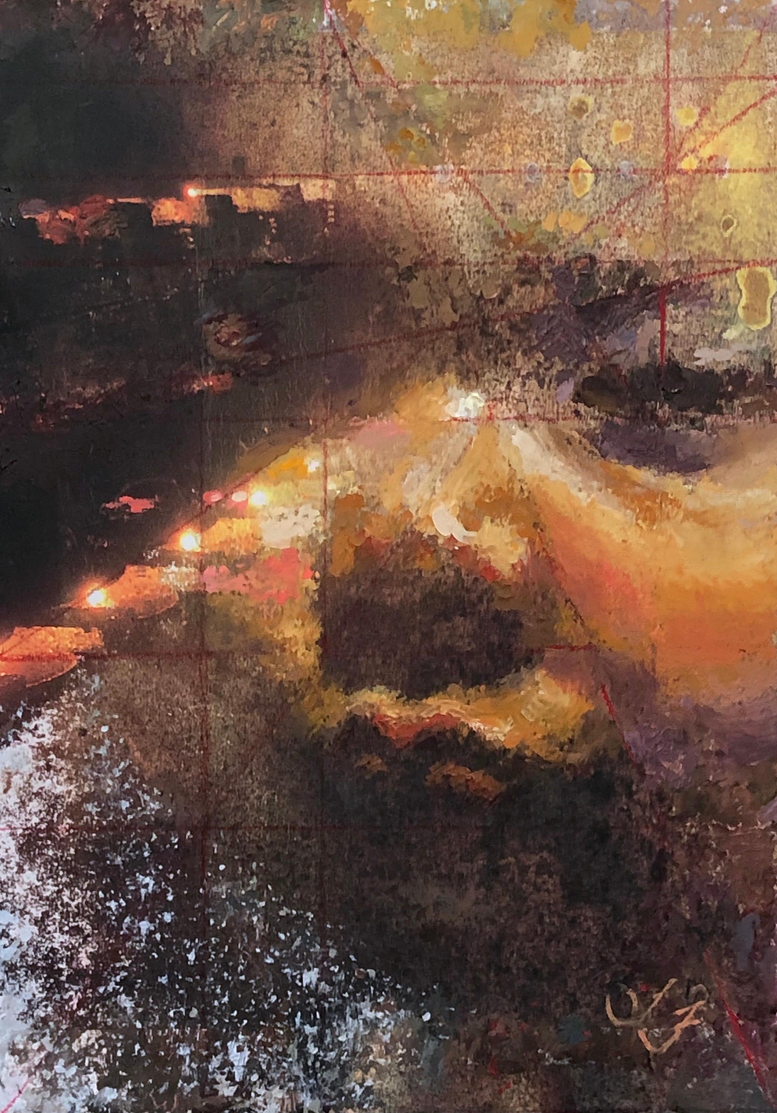 Lisa Fricker's "Arrival" ist ein originales, handgefertigtes Ölgemälde, das ein abstraktes Porträt eines Kindes darstellt. Es misst 9,5 x 7,5 Zoll. Dieses Gemälde ist gerahmt und hängefertig.






