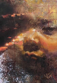 "Llegada" (2022) de Lisa Fricker, Pintura original al óleo con retrato