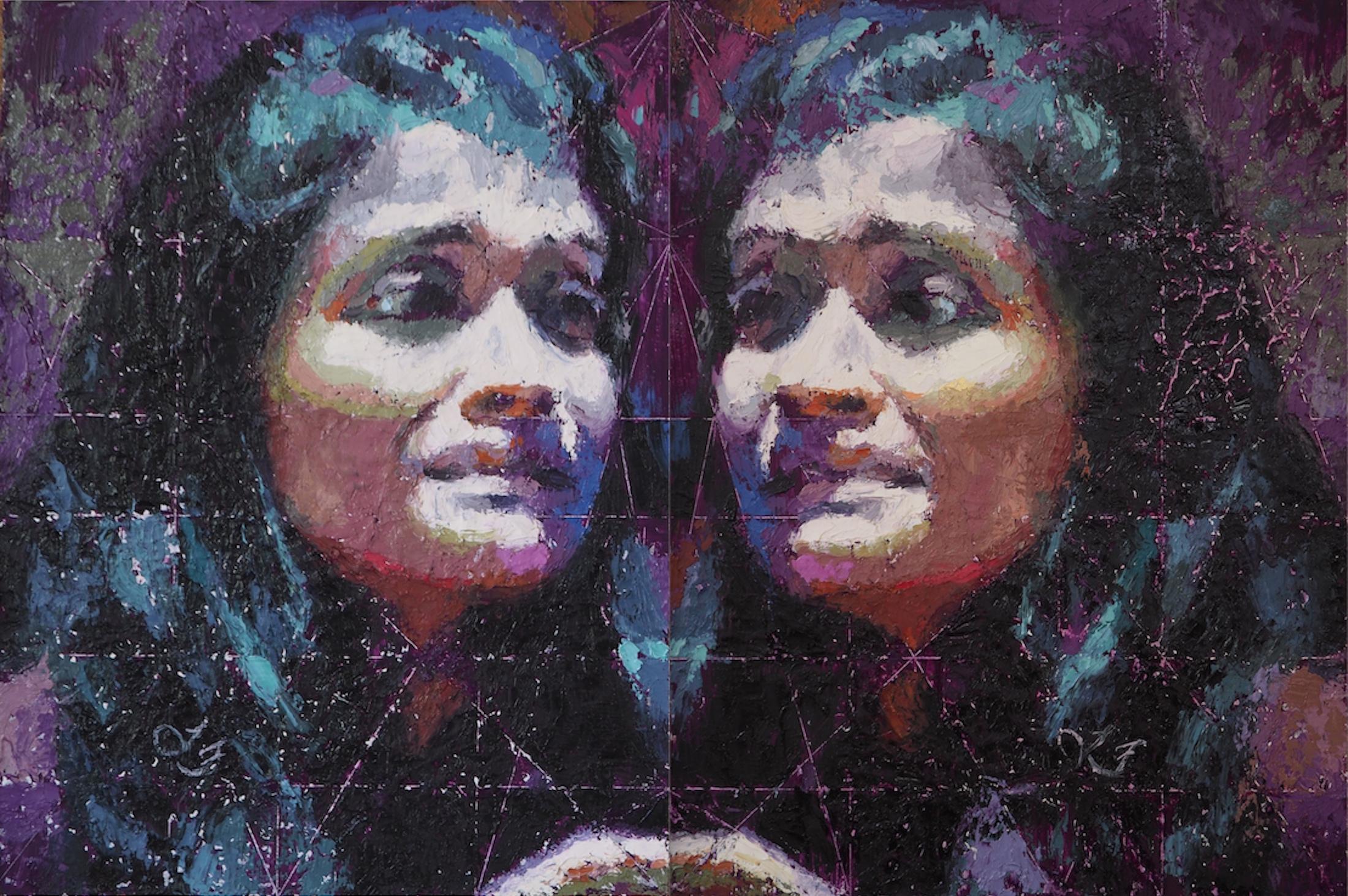 "Dittico: simmetria spezzata (effetto farfalla)" (2024) di Lisa Fricker