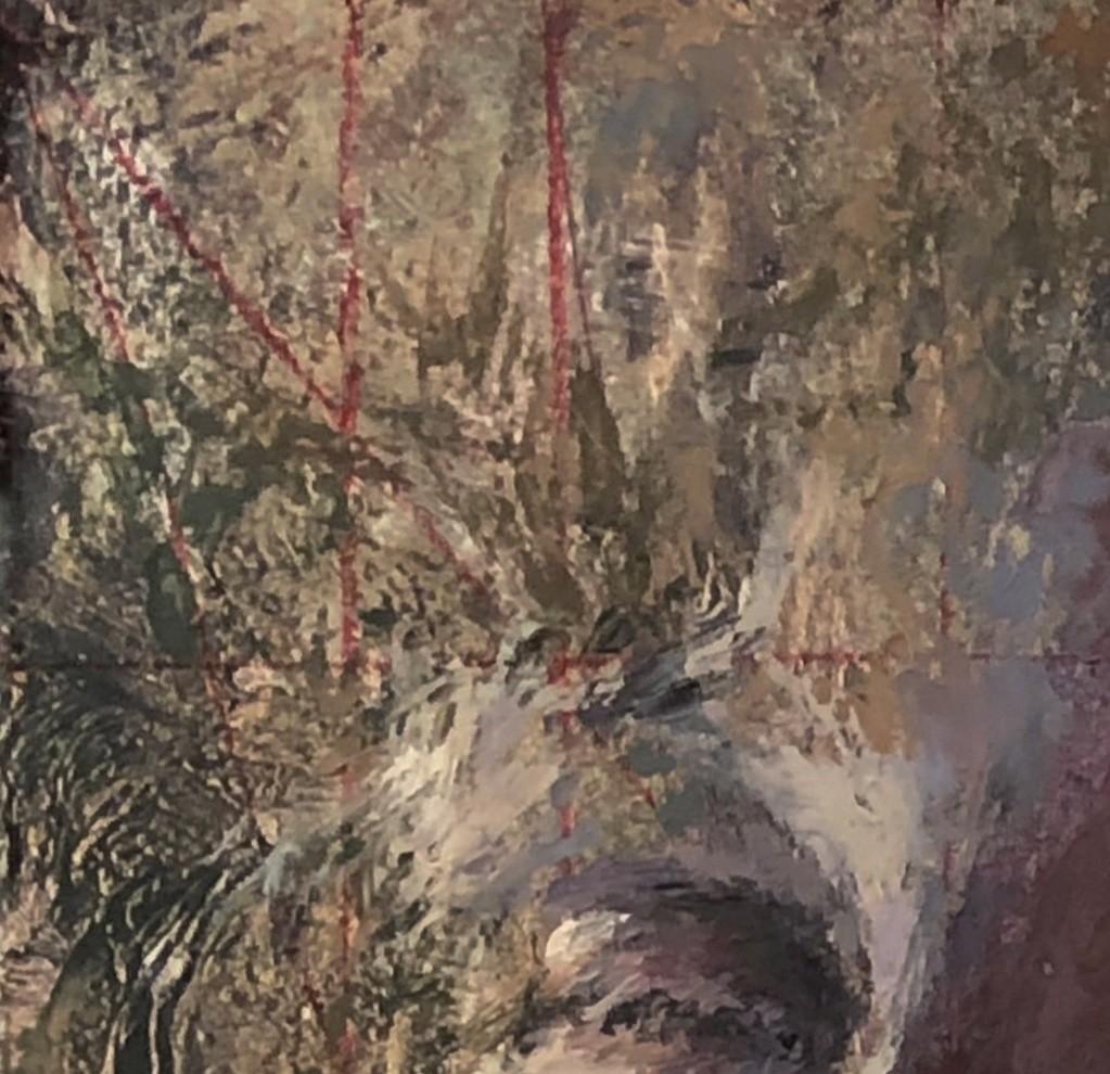 « Mapping » (2024) de Lisa Fricker, peinture à l'huile originale de portrait en vente 7