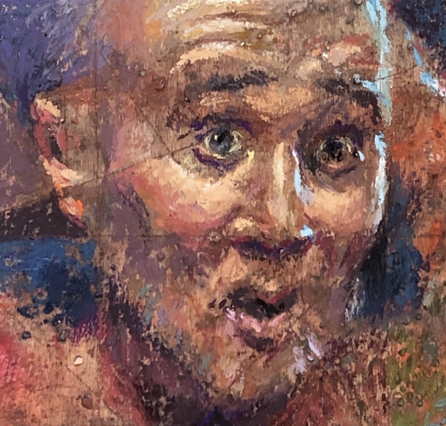 the shocked man painting