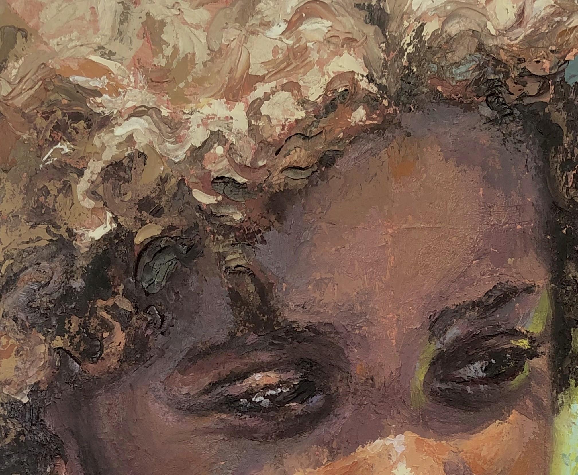 „Skeptic“ (2023) von Lisa Fricker, Originales Ölporträtgemälde im Angebot 3