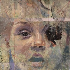 "La hora del cuento" (2023) de Lisa Fricker, Pintura original al óleo con retrato